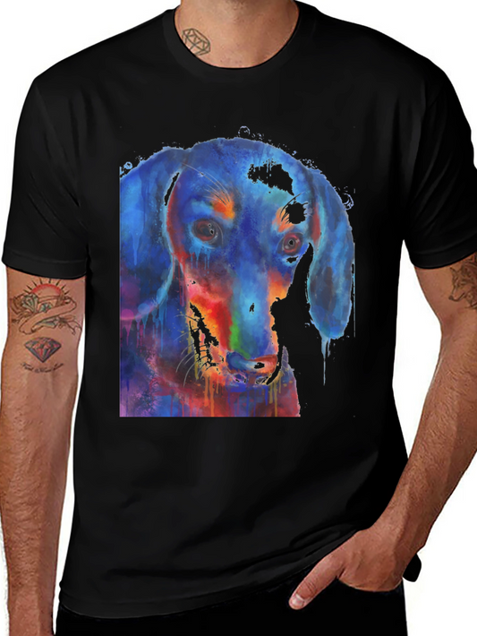 Watercolor Dachshund Graphic Tee