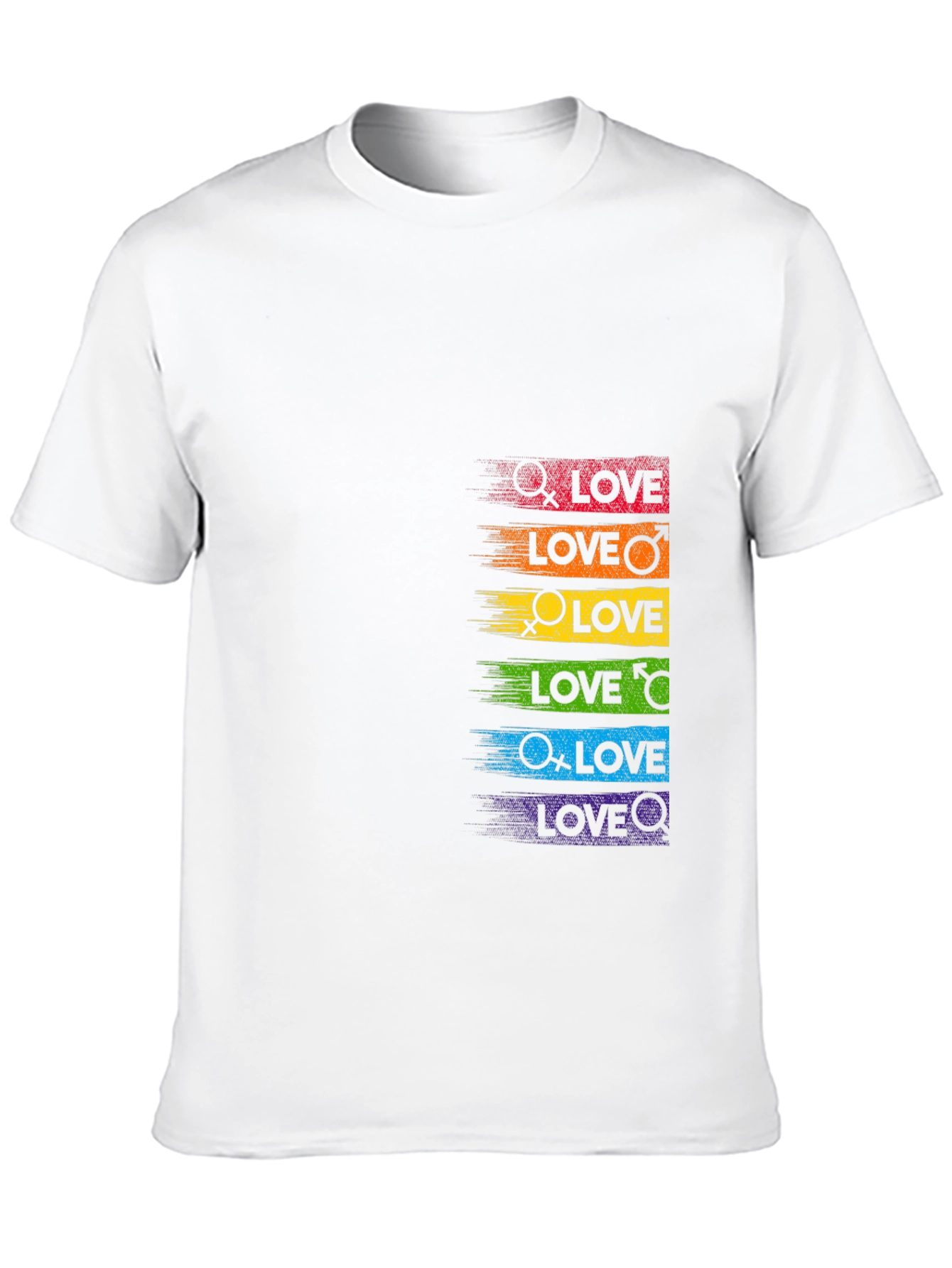 LGBTQ+ Pride Love Rainbow Graphic Tee