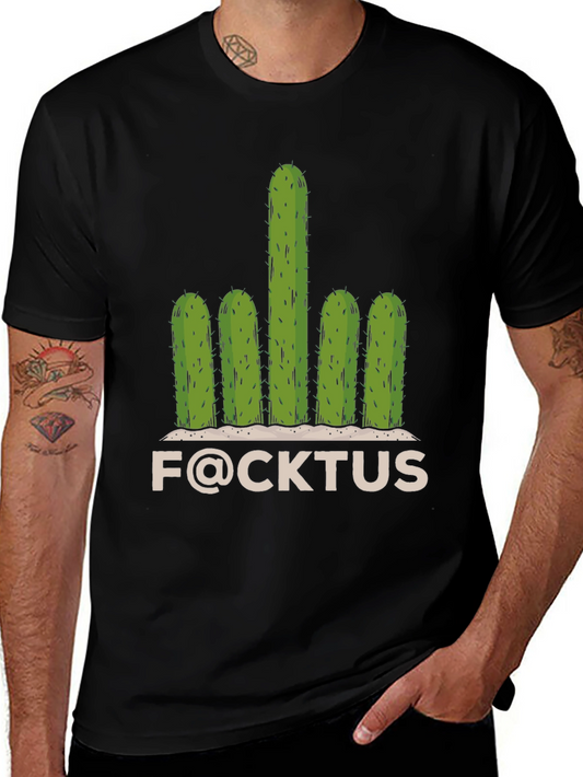 Funny F@CKTUS Graphic T-Shirt