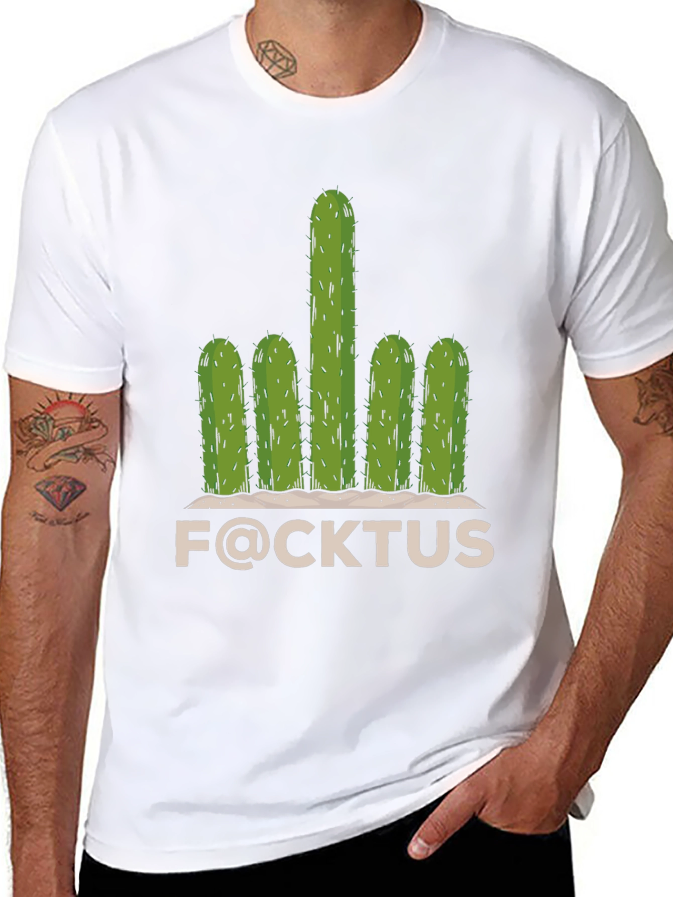 Funny F@CKTUS Graphic T-Shirt