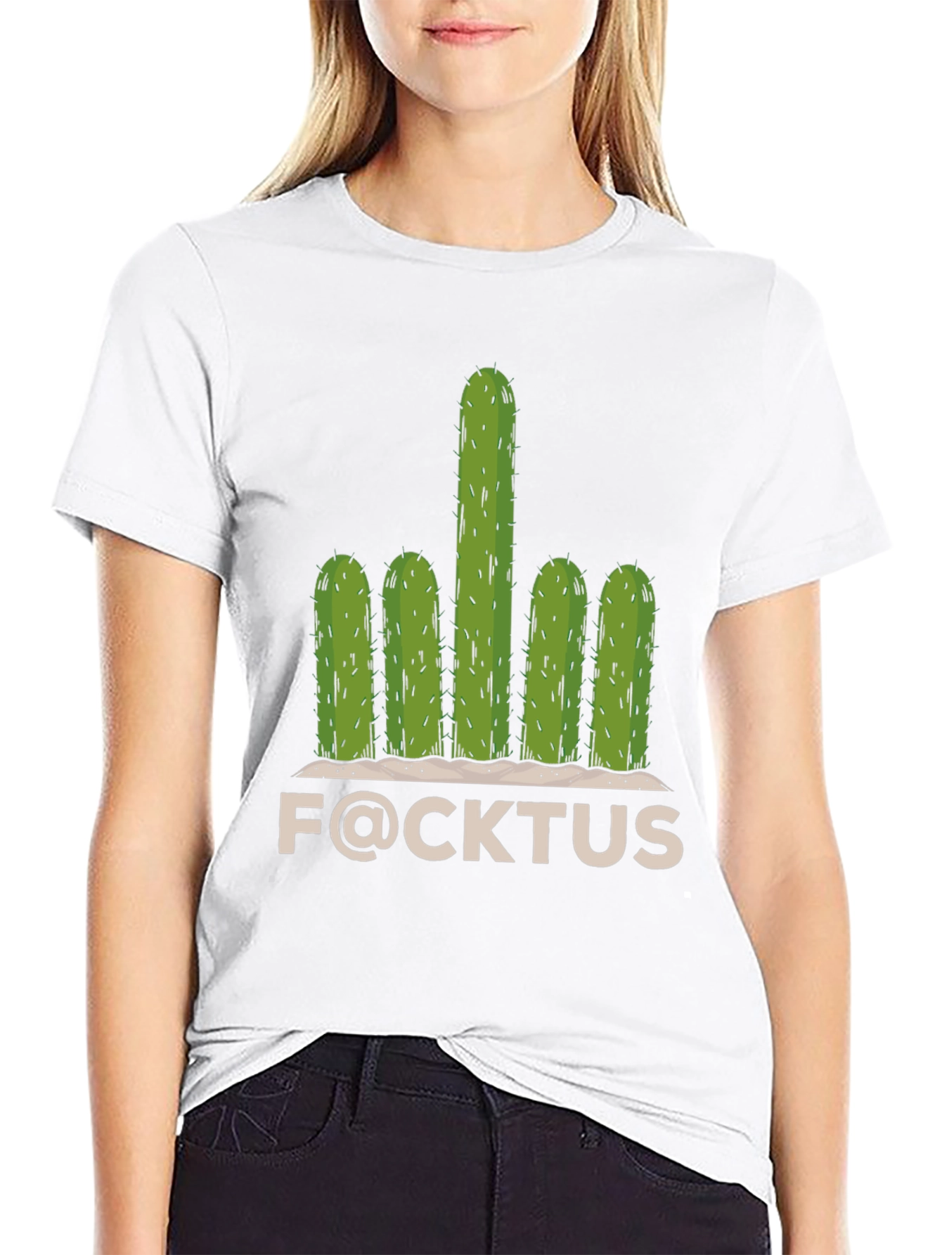 Funny F@CKTUS Graphic T-Shirt
