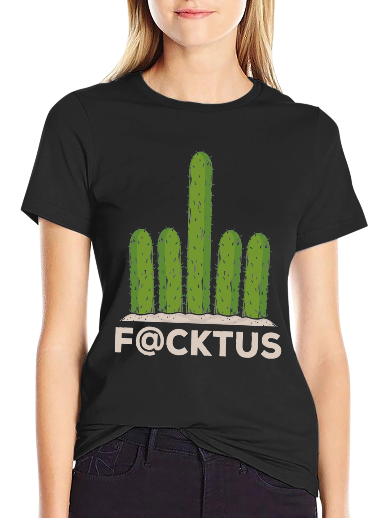 Funny F@CKTUS Graphic T-Shirt