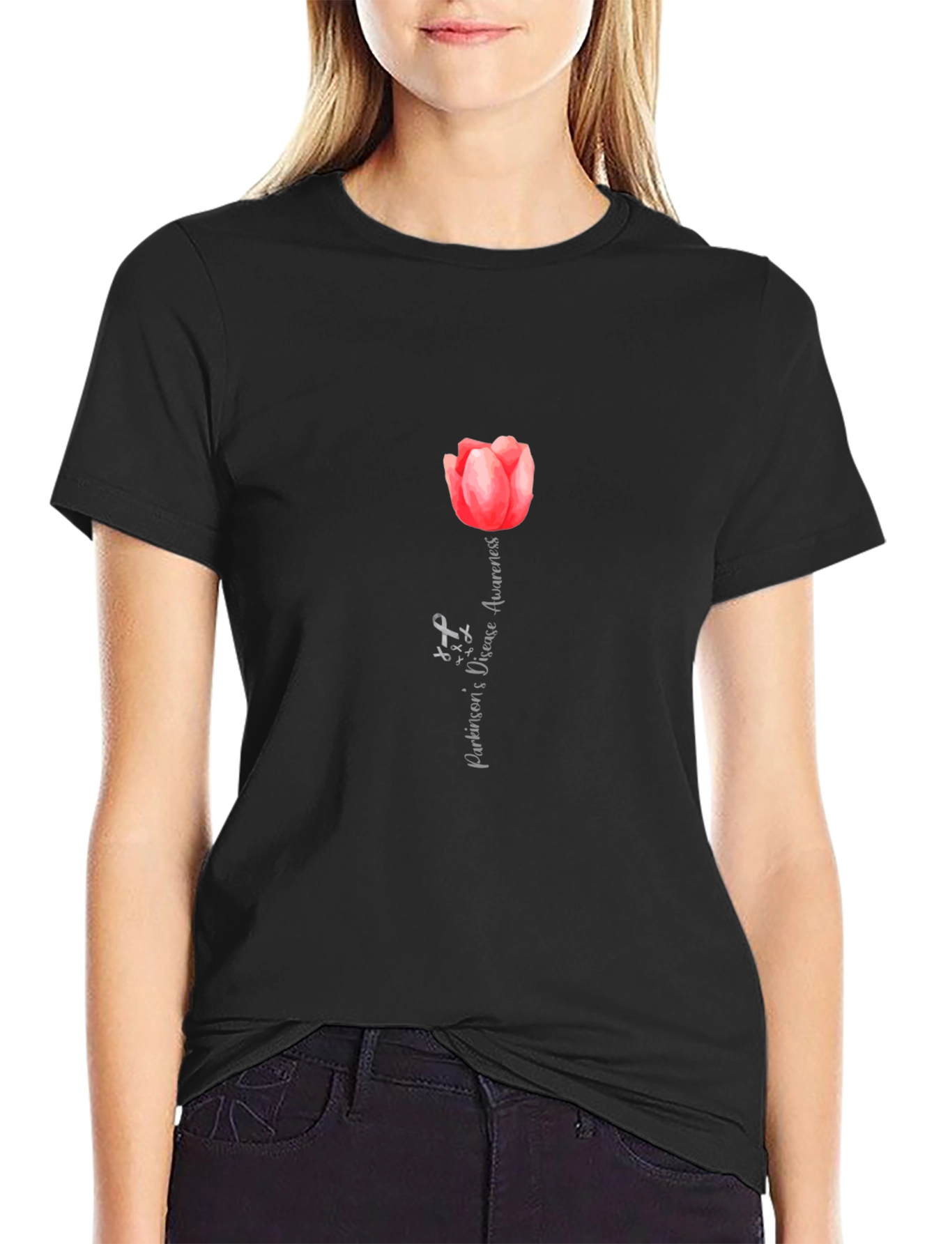 Parkinsons Disease Awareness Tulip T-Shirt