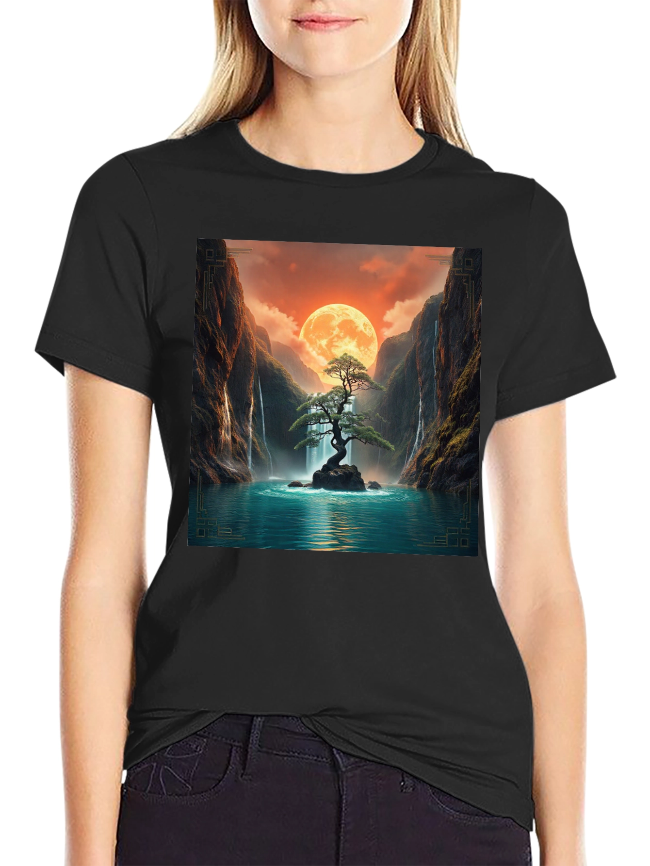 Zen Bonsai Tree T-Shirt - Meditative Design