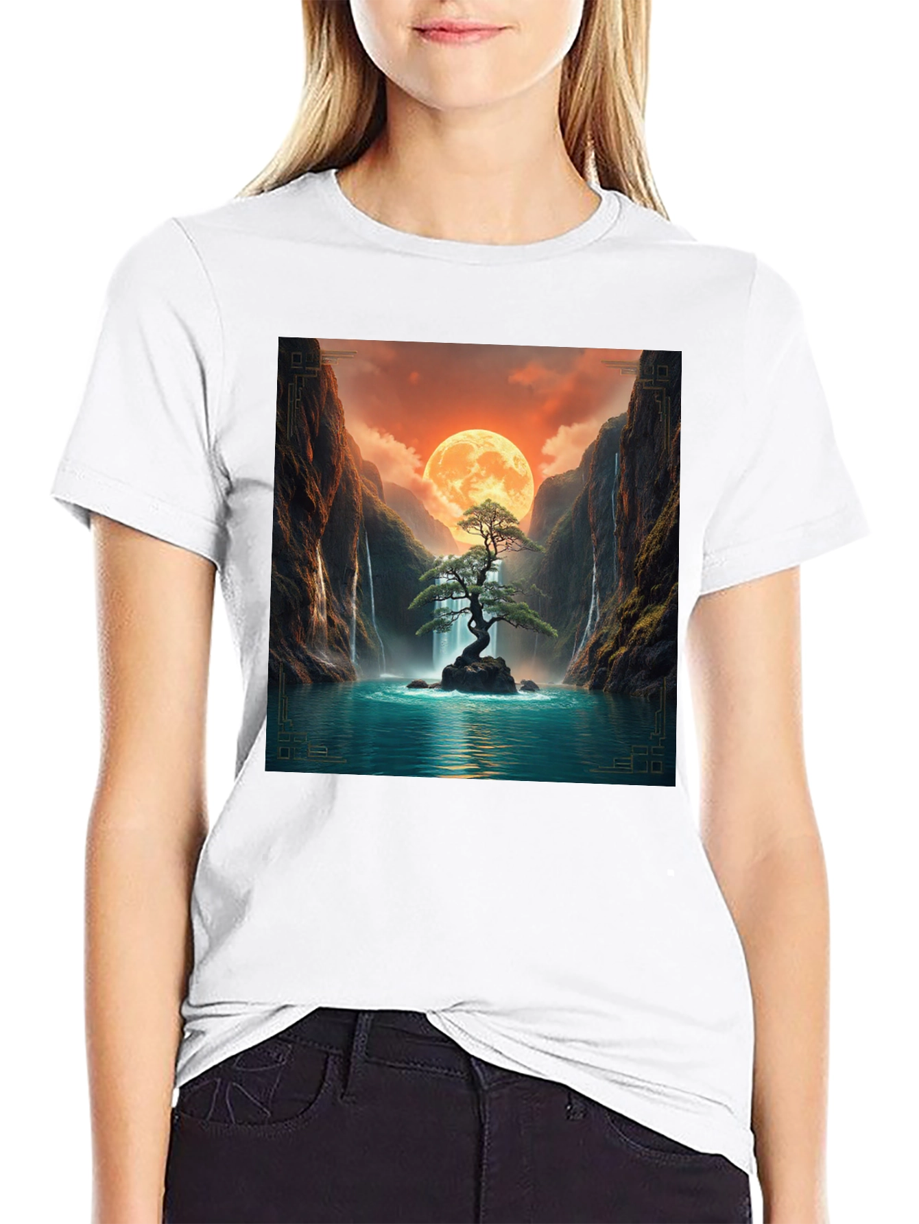 Zen Bonsai Tree T-Shirt - Meditative Design