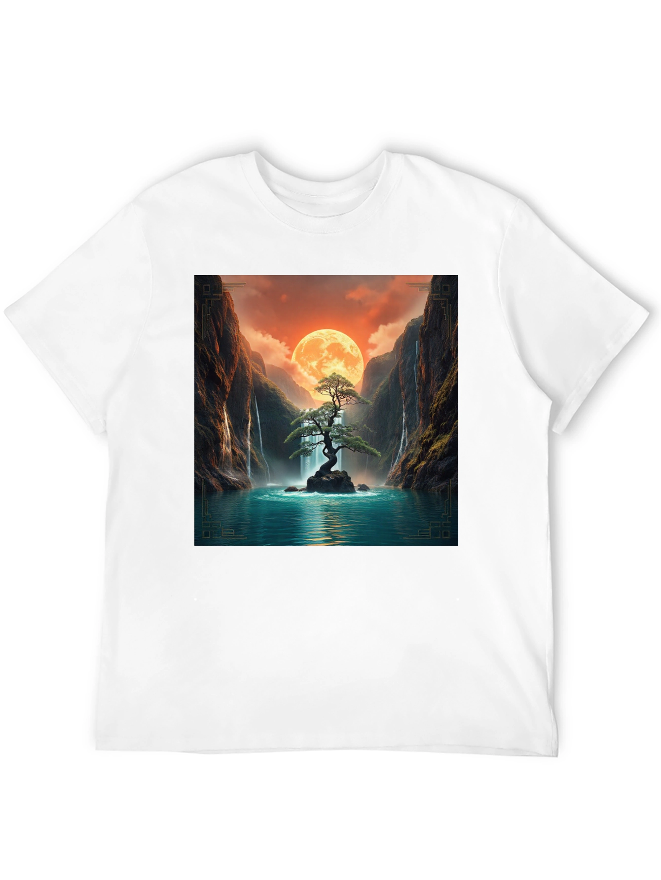 Zen Bonsai Tree T-Shirt - Meditative Design