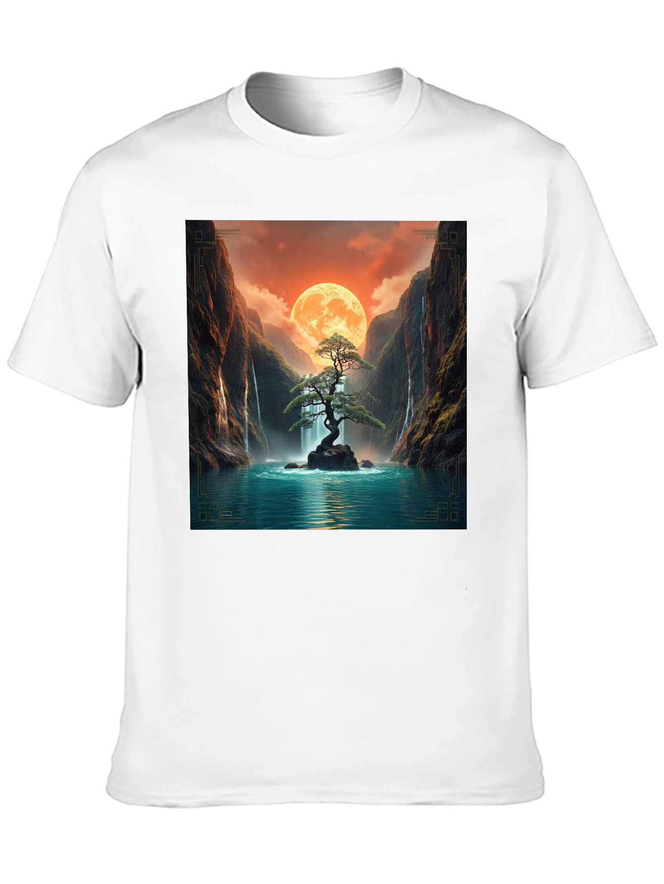 Zen Bonsai Tree T-Shirt - Meditative Design