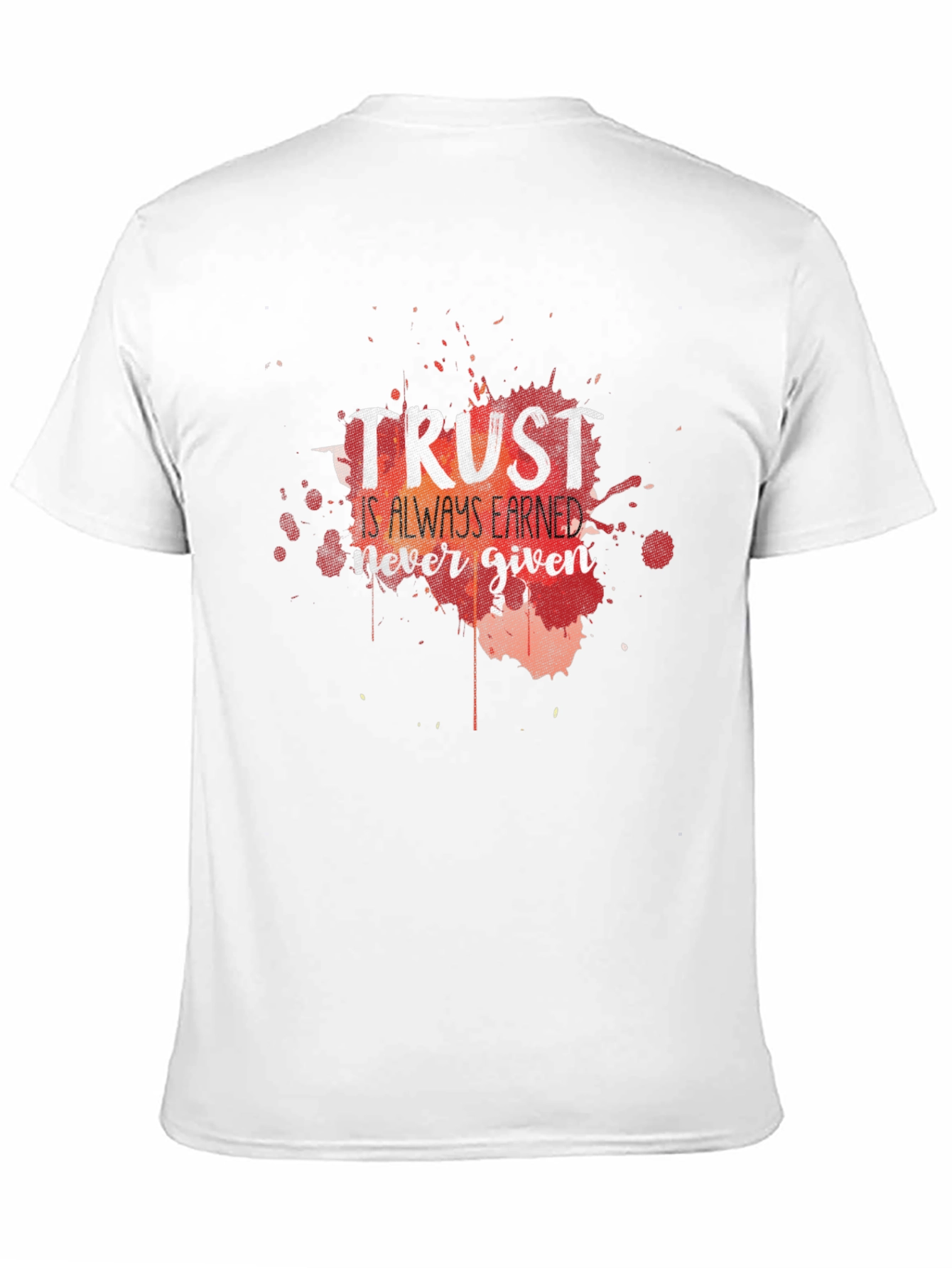 Trust Earned T-Shirt - Black Casual Tee