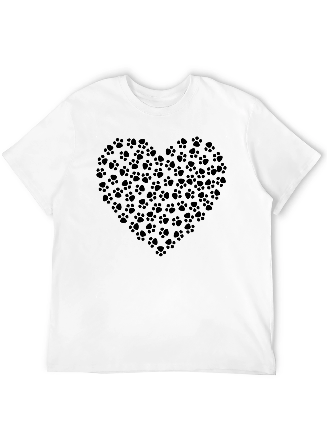Paw Print Heart Tee - Dog Lover T-Shirt