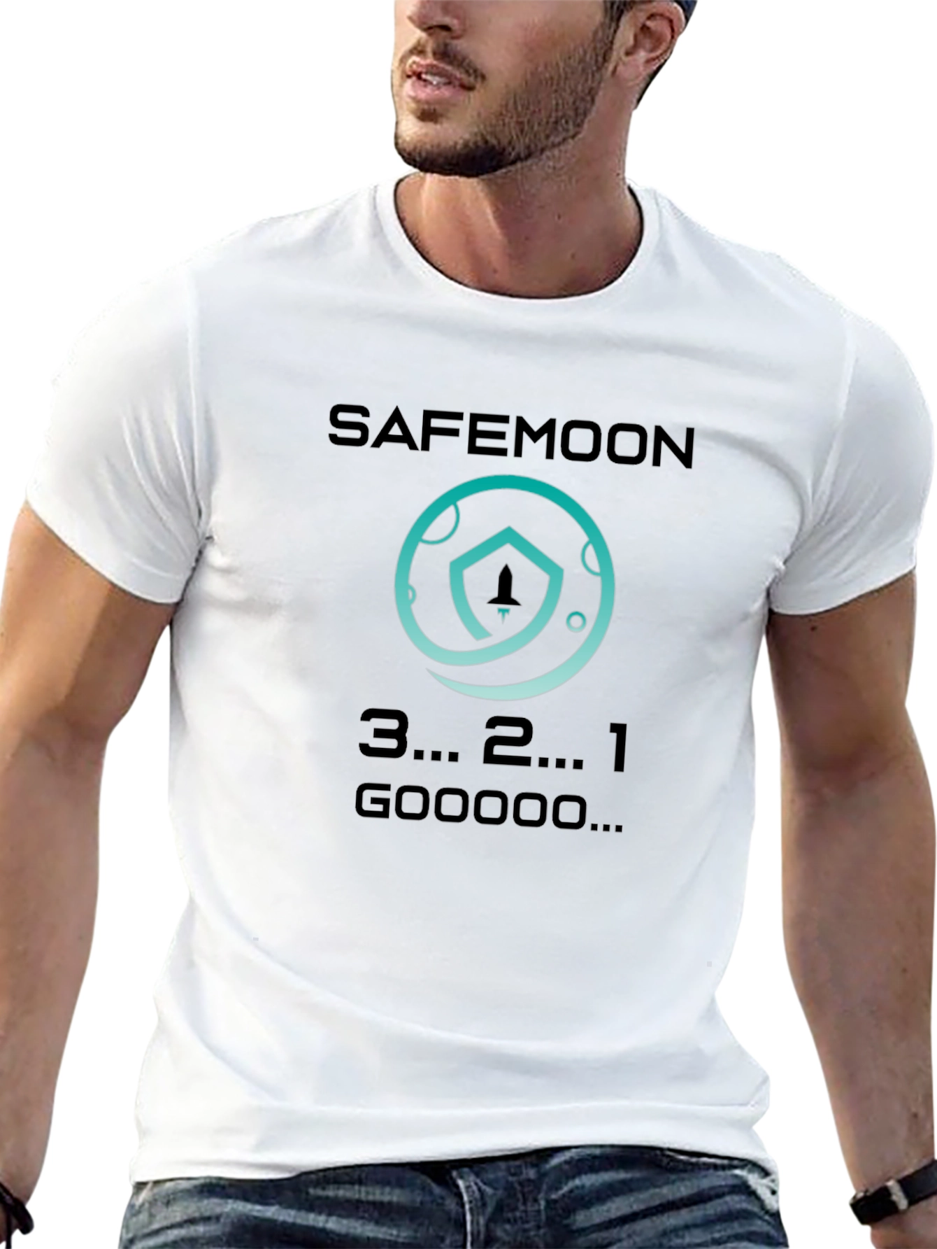 Safemoon T-Shirt - Crypto Rocket Launch Design