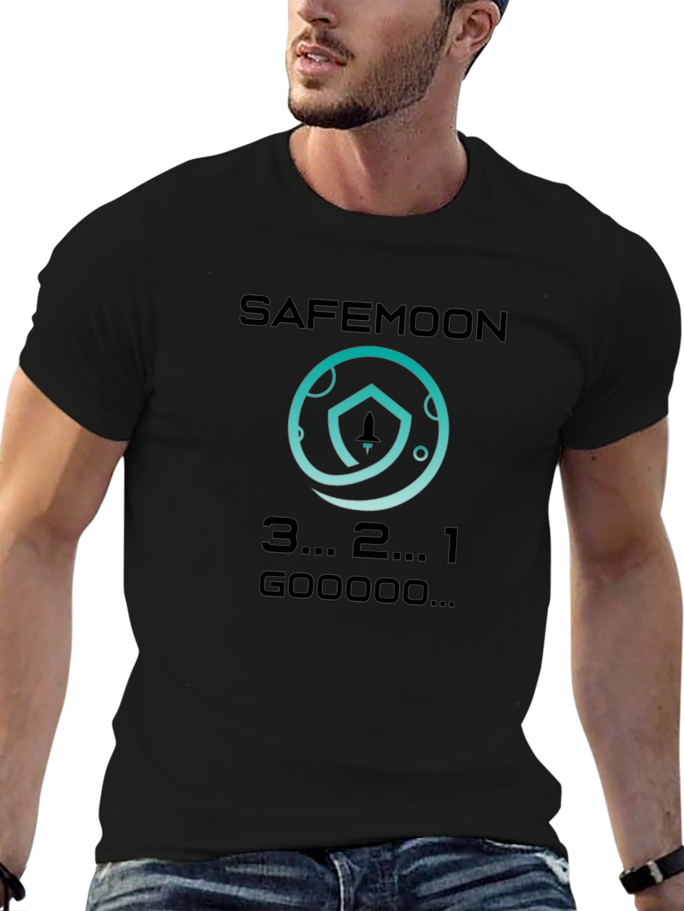Safemoon T-Shirt - Crypto Rocket Launch Design