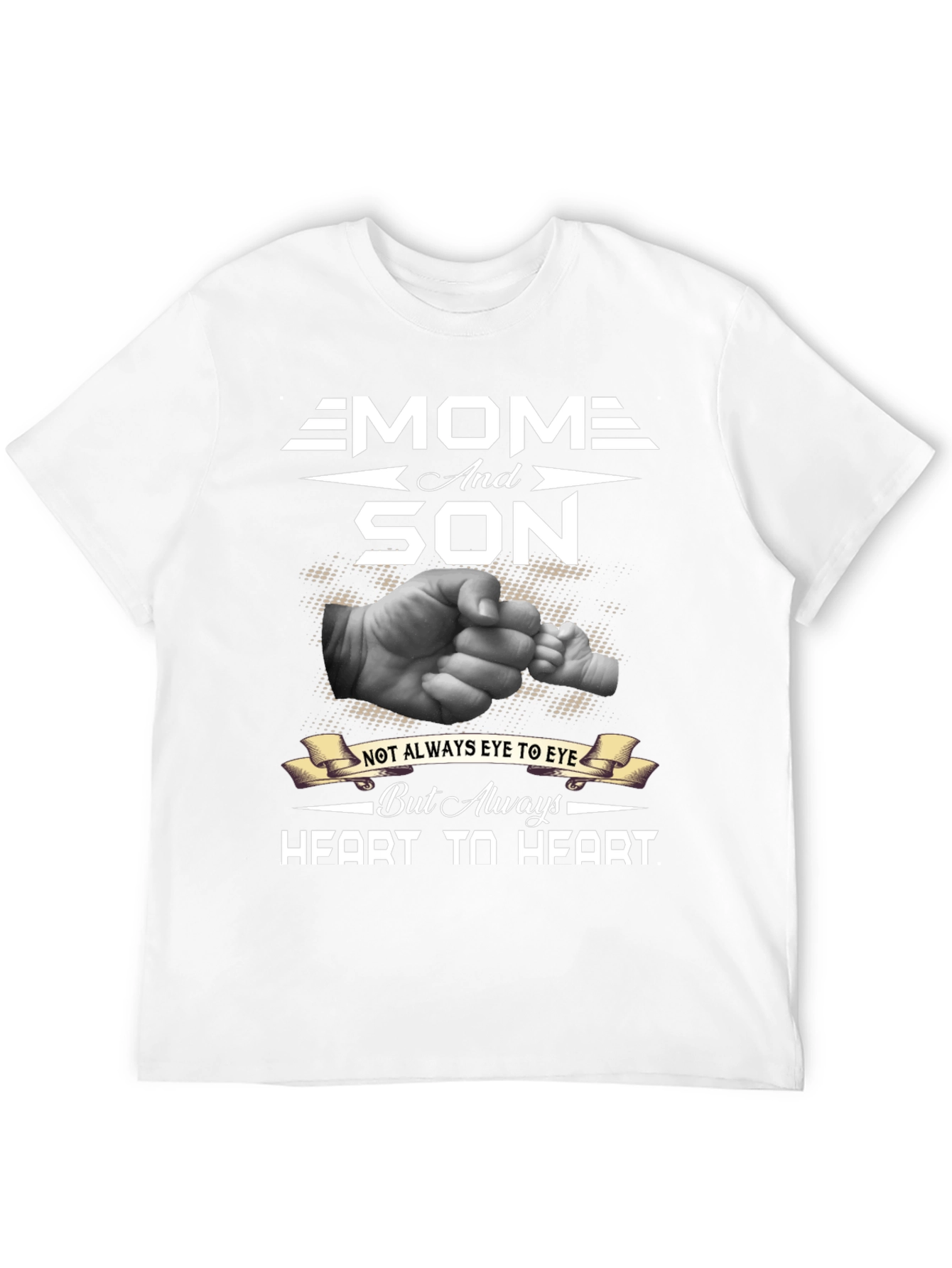 Mom and Son Heart-to-Heart Graphic Tee