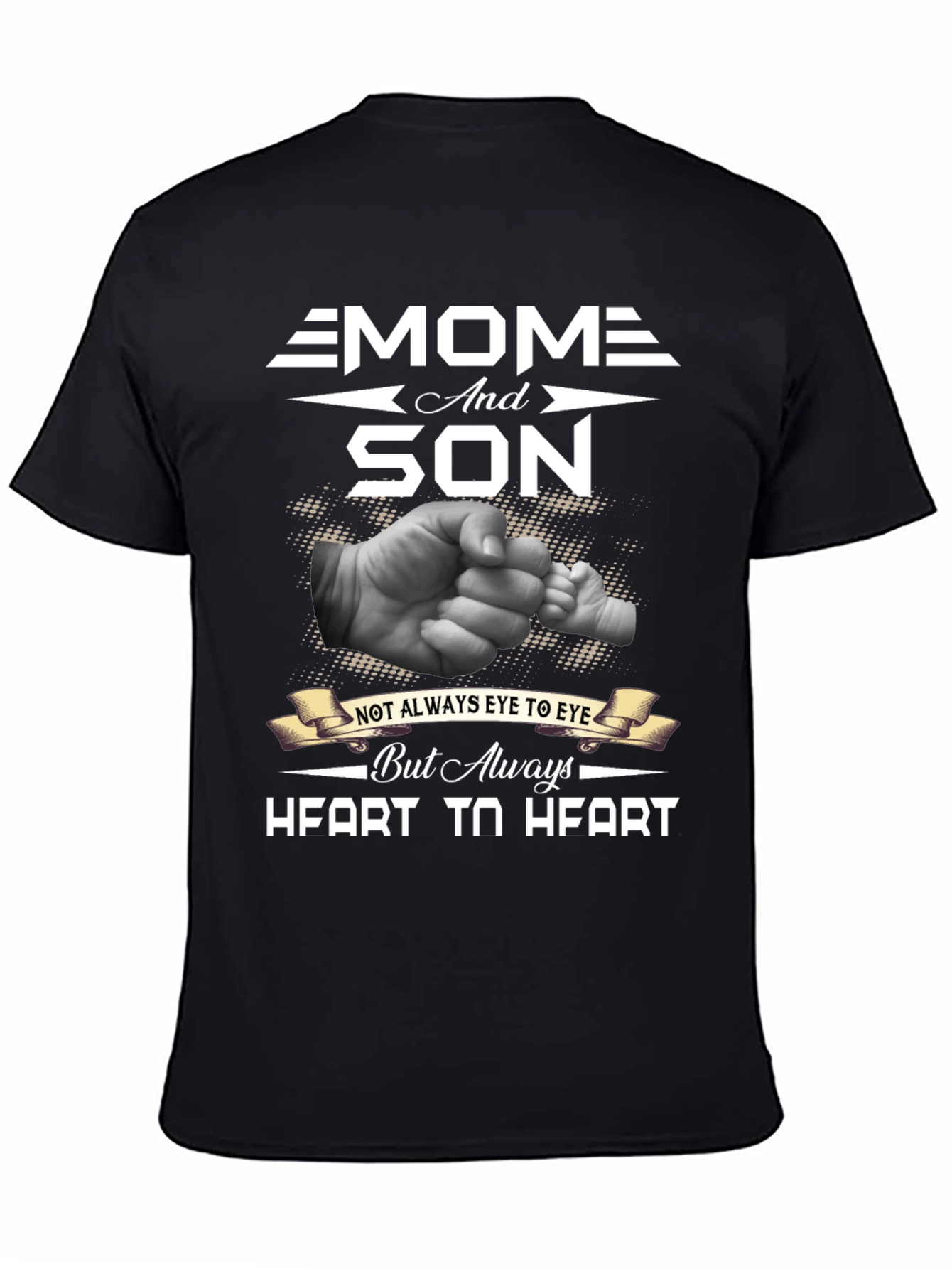 Mom and Son Heart-to-Heart Graphic Tee