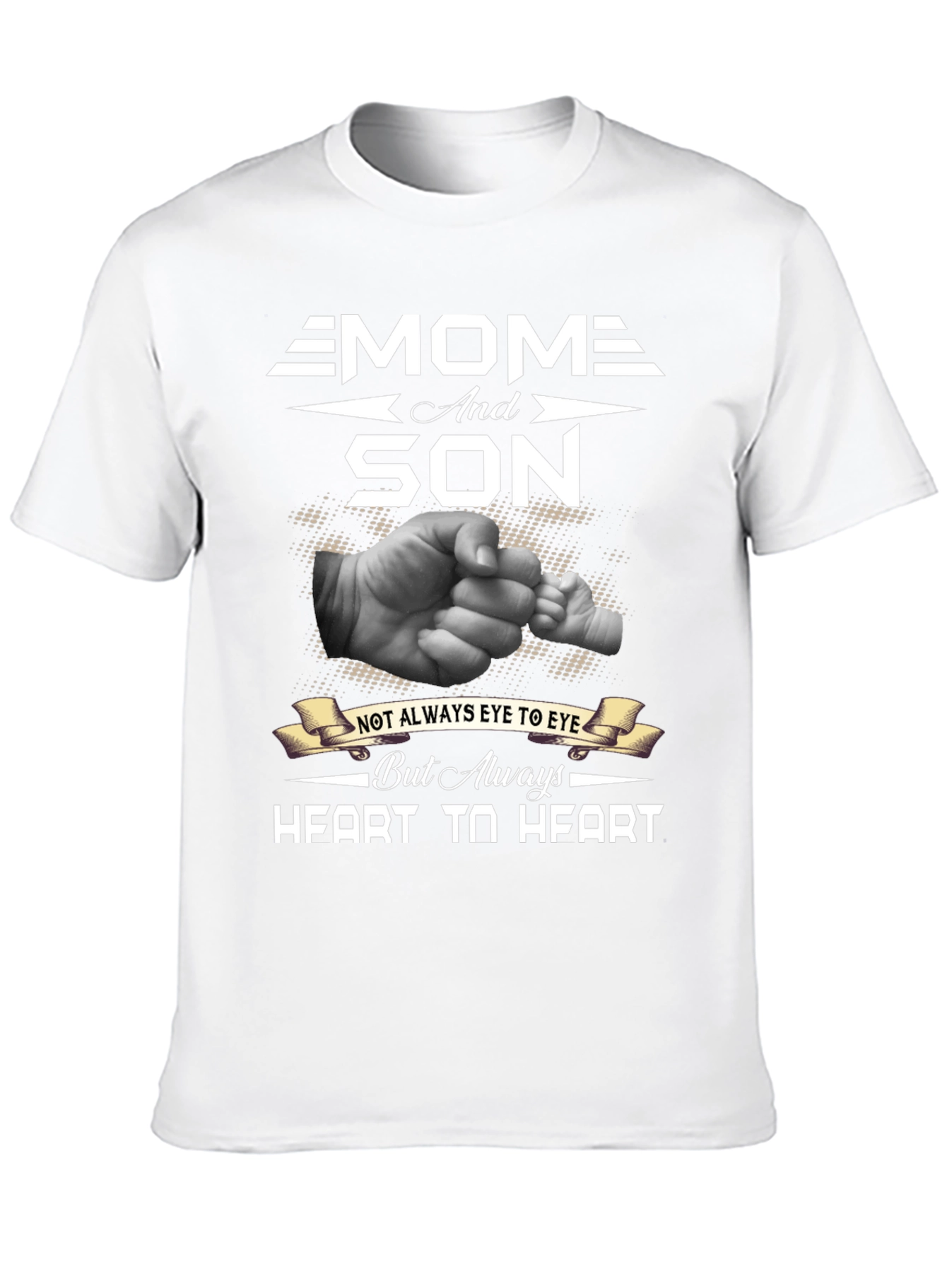 Mom and Son Heart-to-Heart Graphic Tee