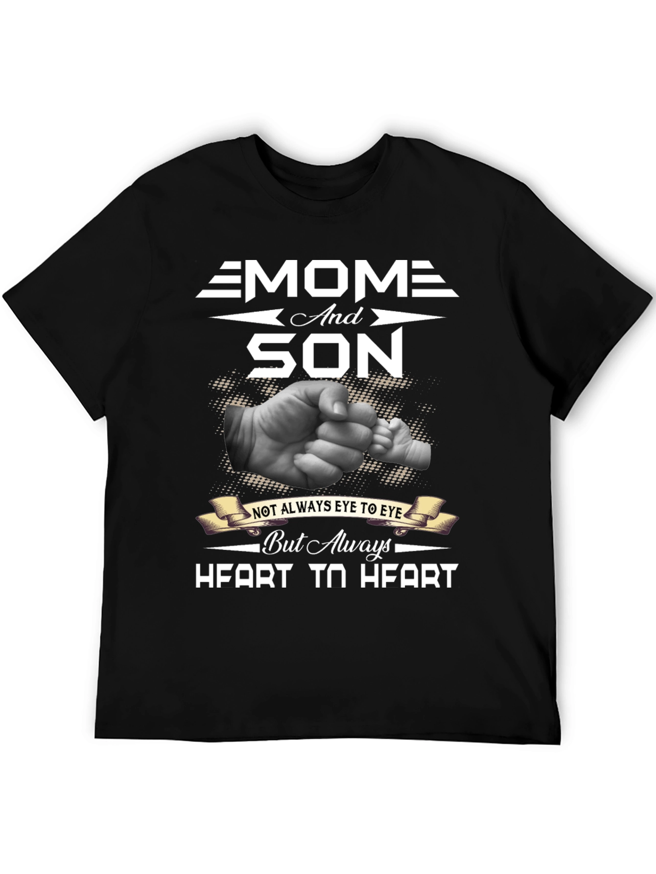 Mom and Son Heart-to-Heart Graphic Tee