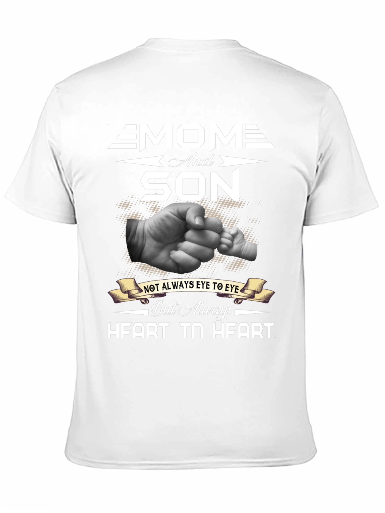 Mom and Son Heart-to-Heart Graphic Tee