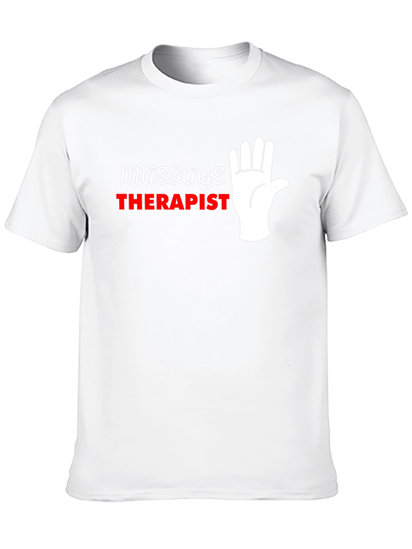 Massage Therapist T-Shirt - Funny Hand Design