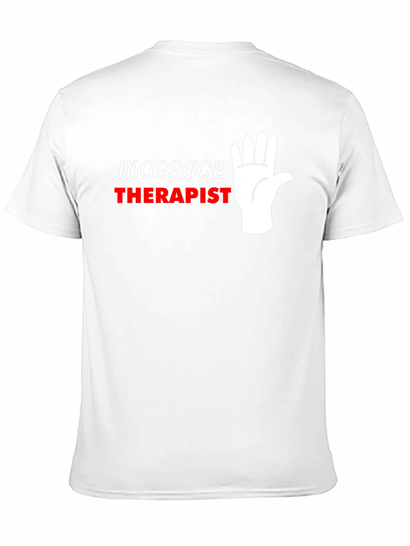 Massage Therapist T-Shirt - Funny Hand Design