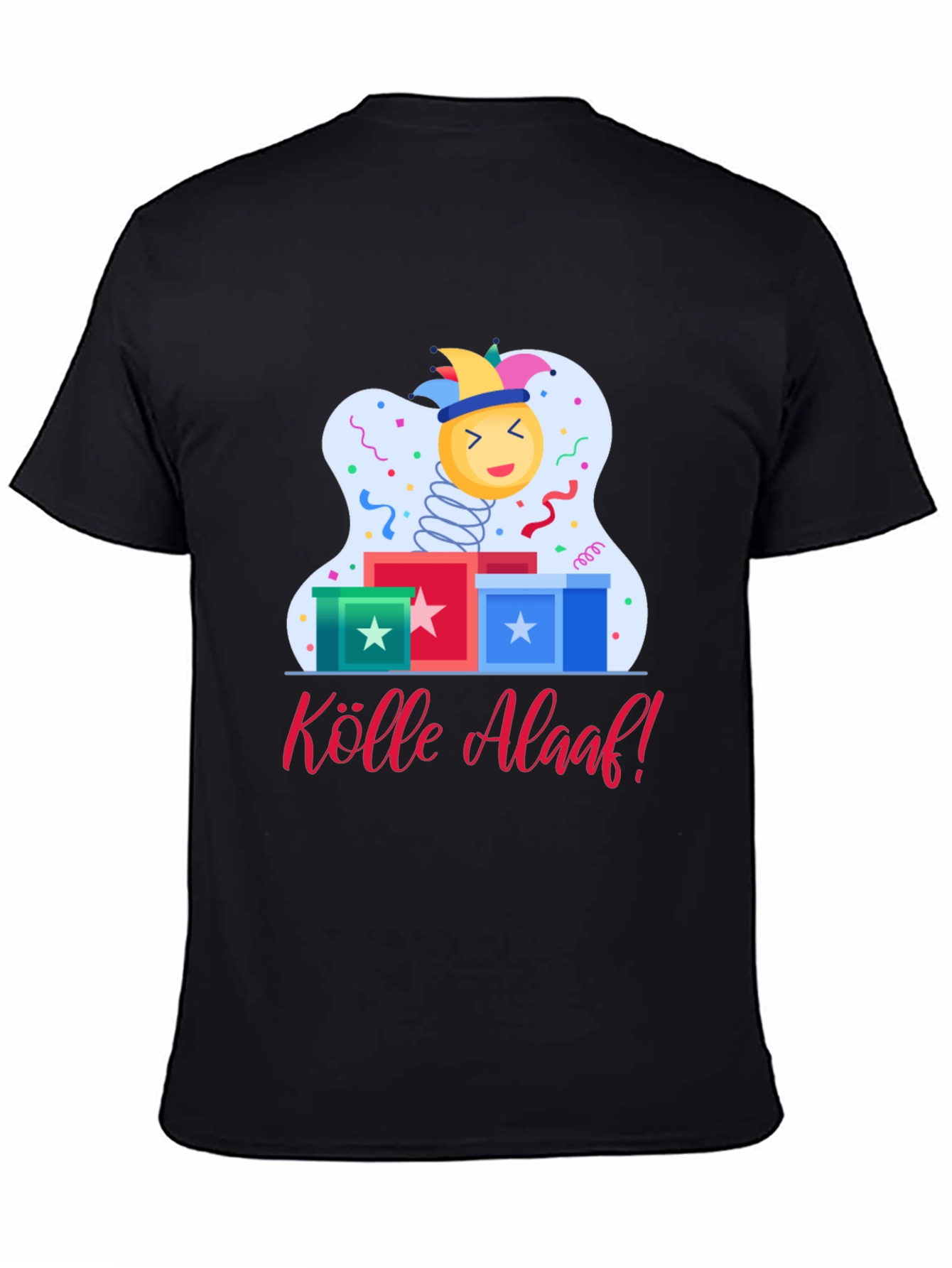 Kölle Alaaf T-Shirt - Festive Jack-in-the-Box Design