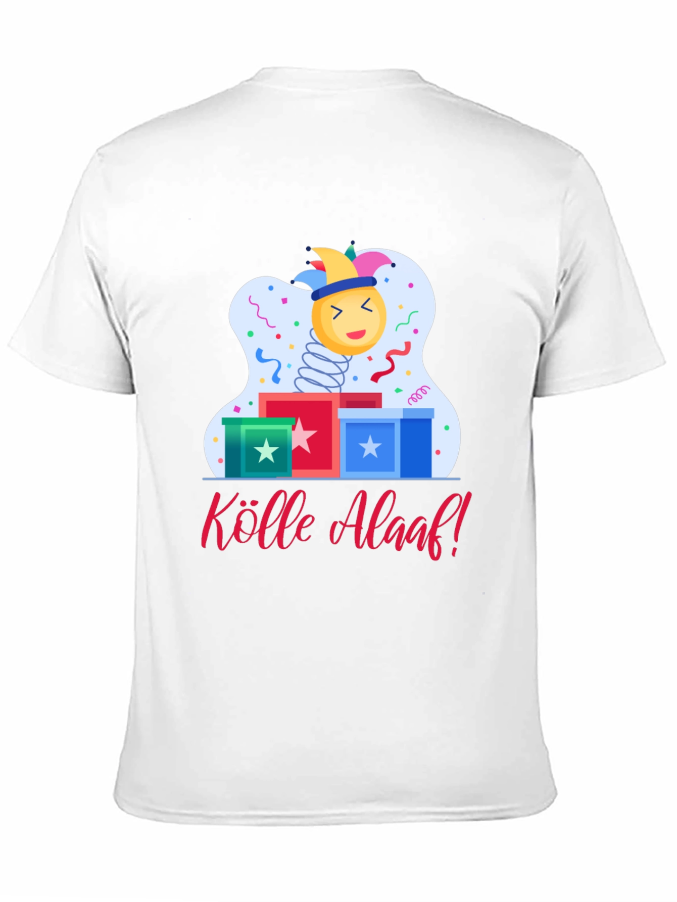 Kölle Alaaf T-Shirt - Festive Jack-in-the-Box Design