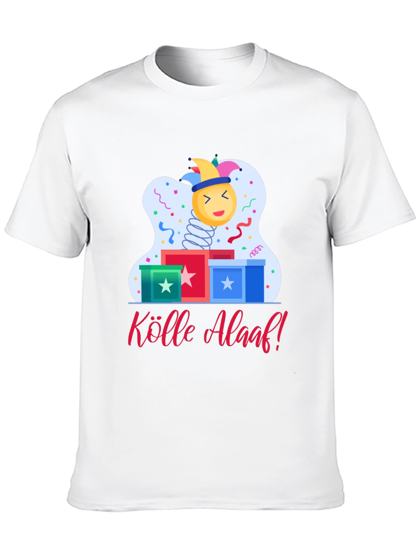 Kölle Alaaf T-Shirt - Festive Jack-in-the-Box Design