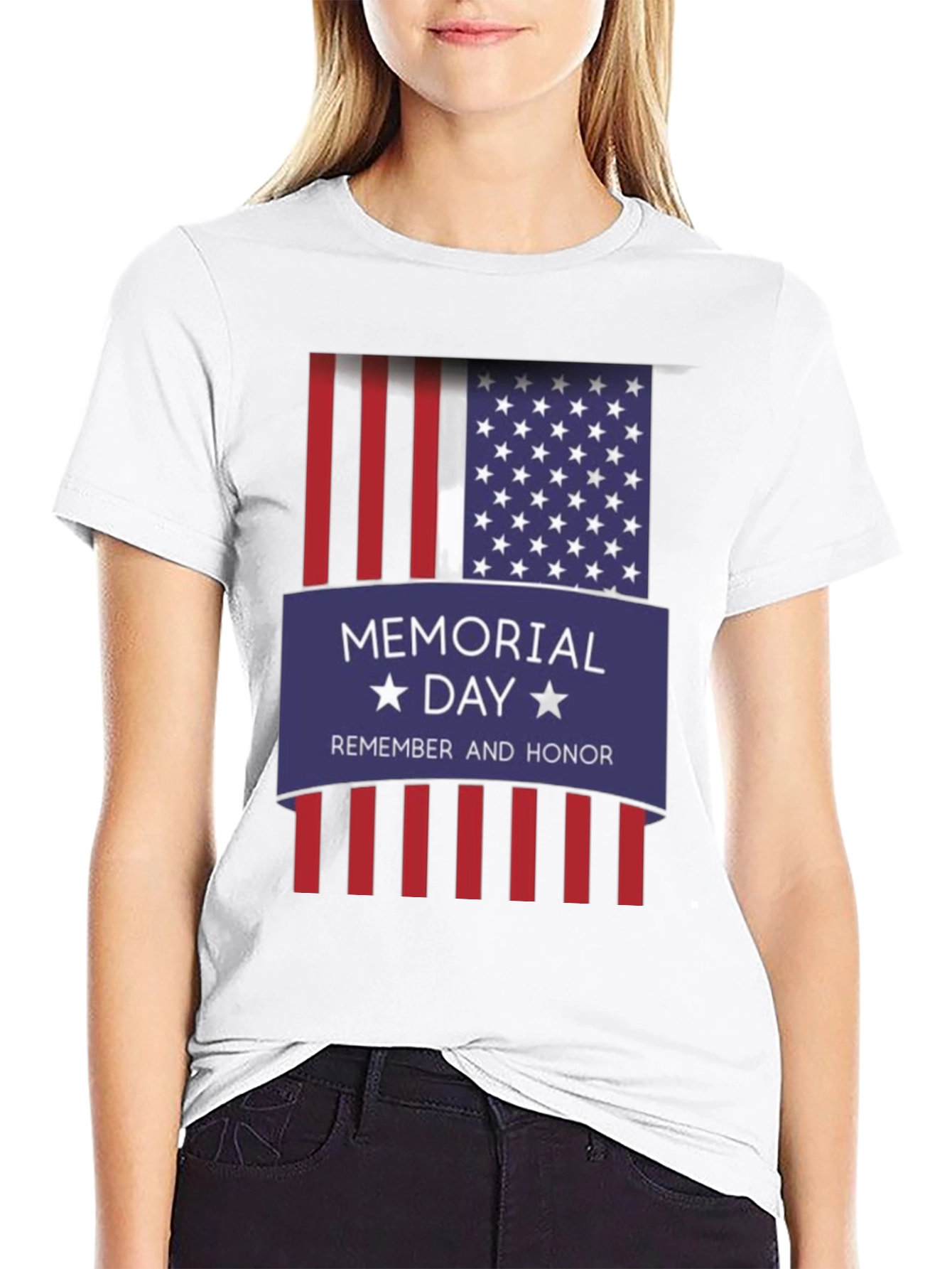 Memorial Day Remember & Honor Graphic T-Shirt