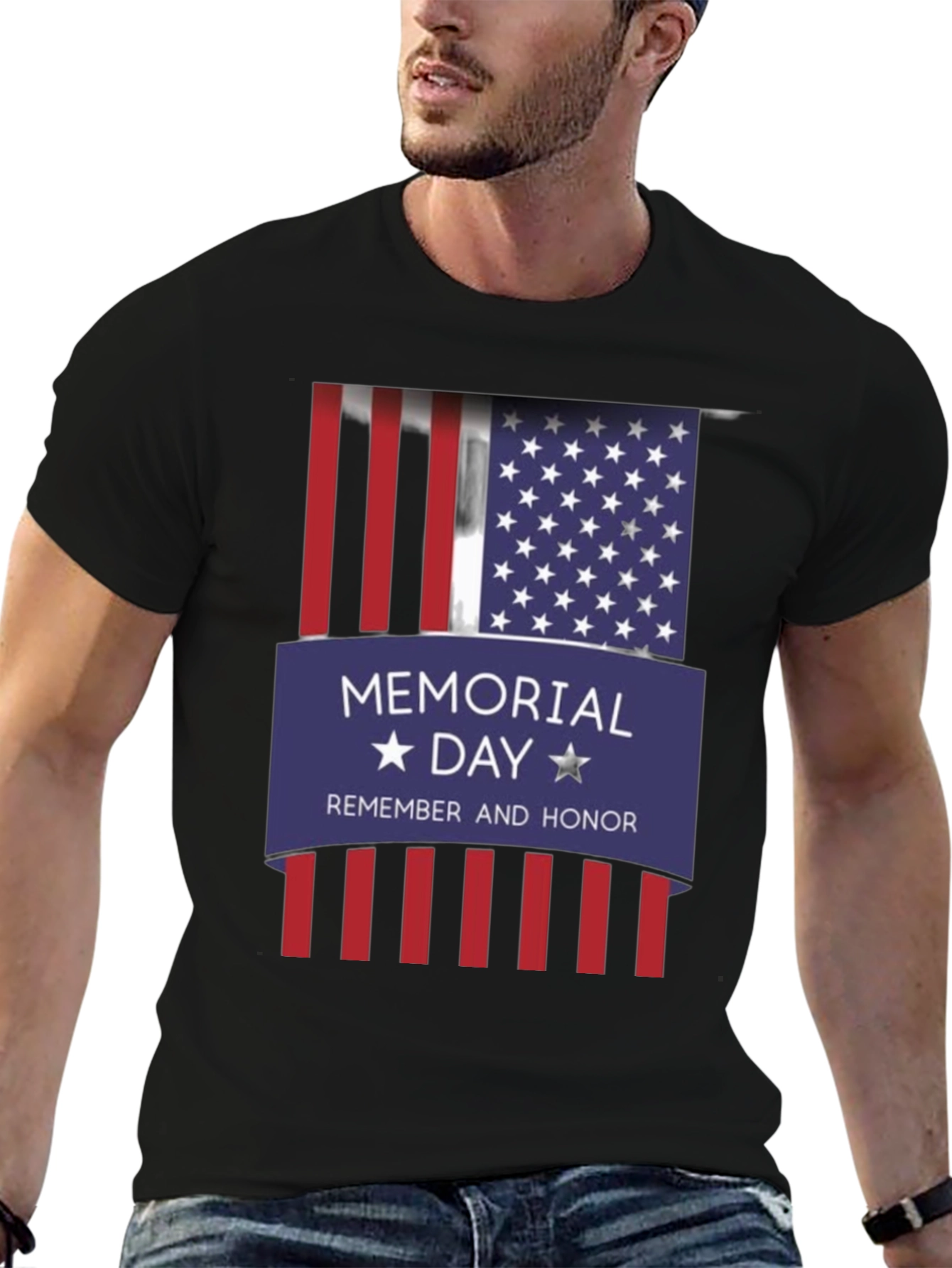 Memorial Day Remember & Honor Graphic T-Shirt