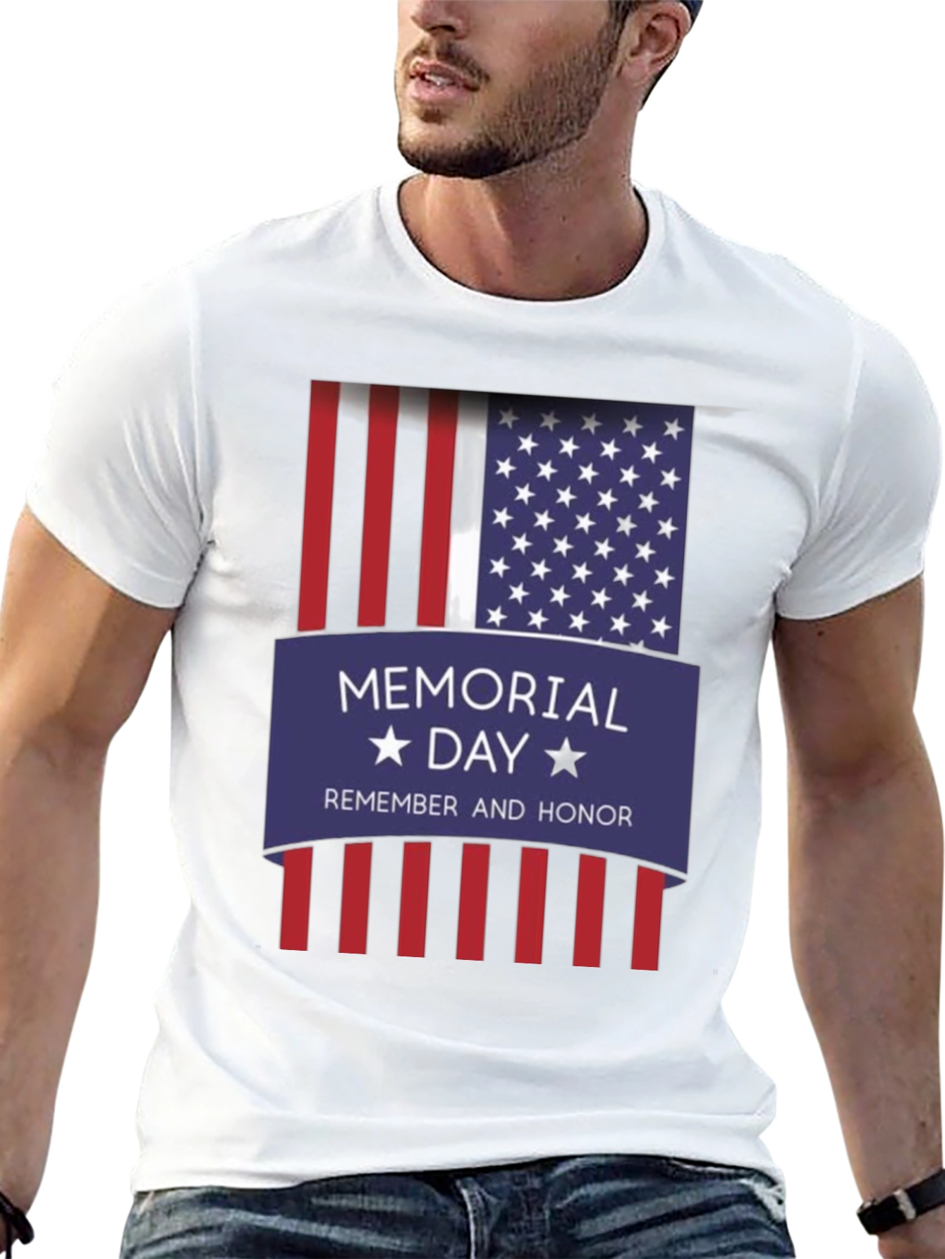 Memorial Day Remember & Honor Graphic T-Shirt