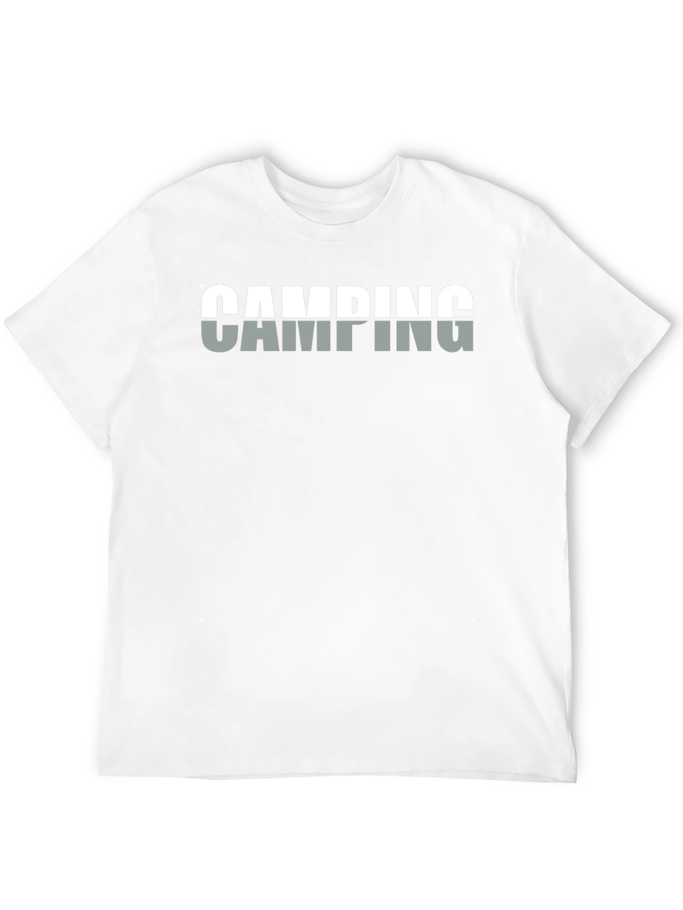 Camping Graphic T-Shirt - Black Cotton Tee