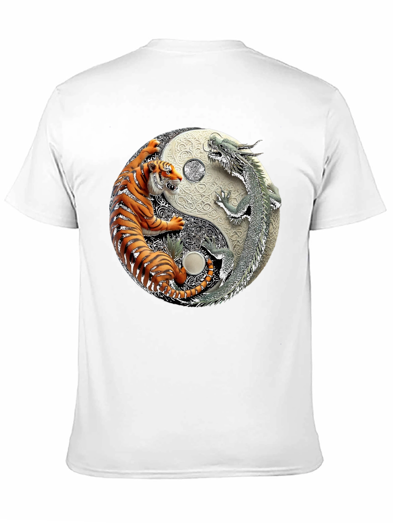 Yin Yang Tiger Dragon Graphic Tee