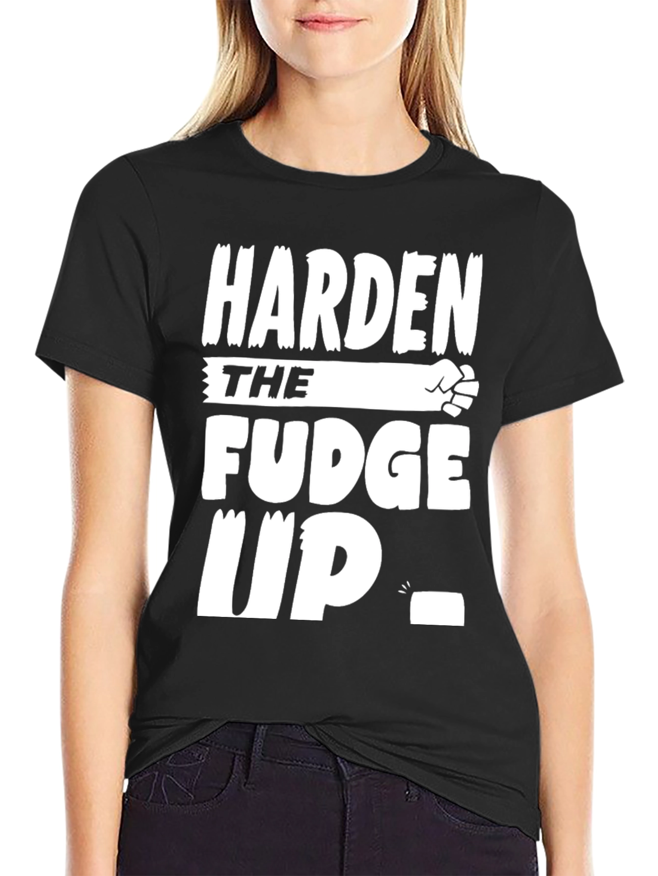 Harden the Fudge Up Black T-Shirt