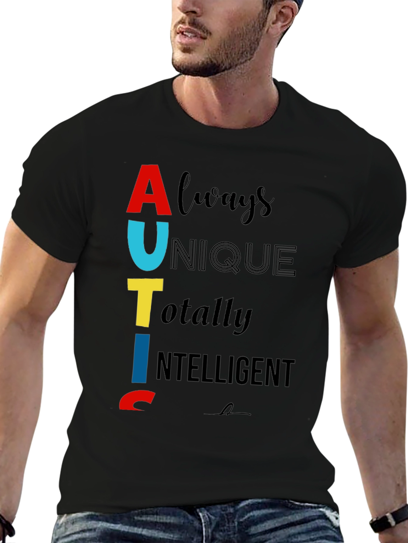 Autism Awareness T-Shirt - Always Unique Totally Intelligent