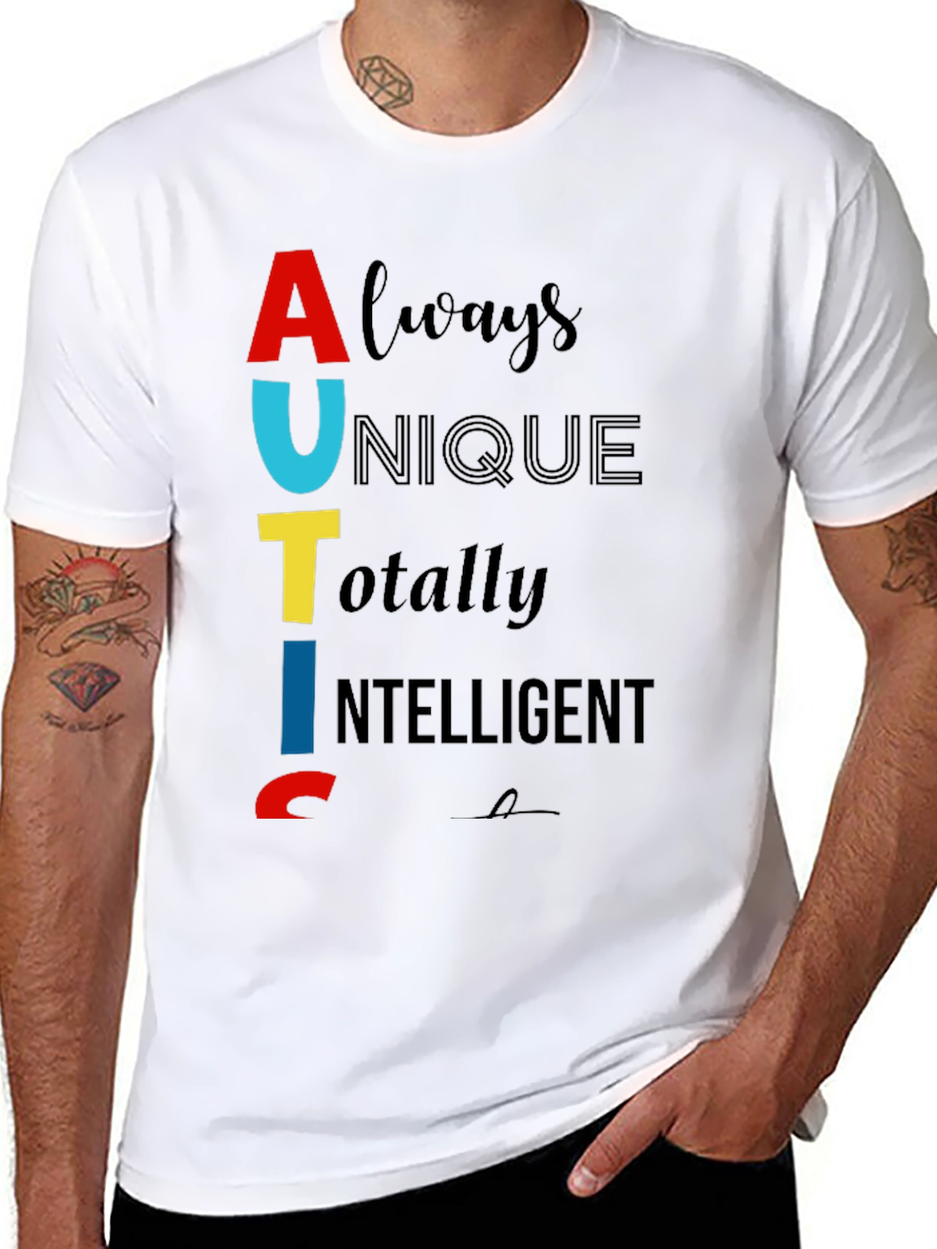 Autism Awareness T-Shirt - Always Unique Totally Intelligent