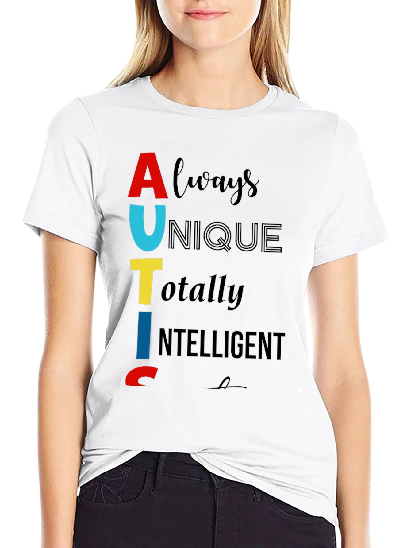 Autism Awareness T-Shirt - Always Unique Totally Intelligent