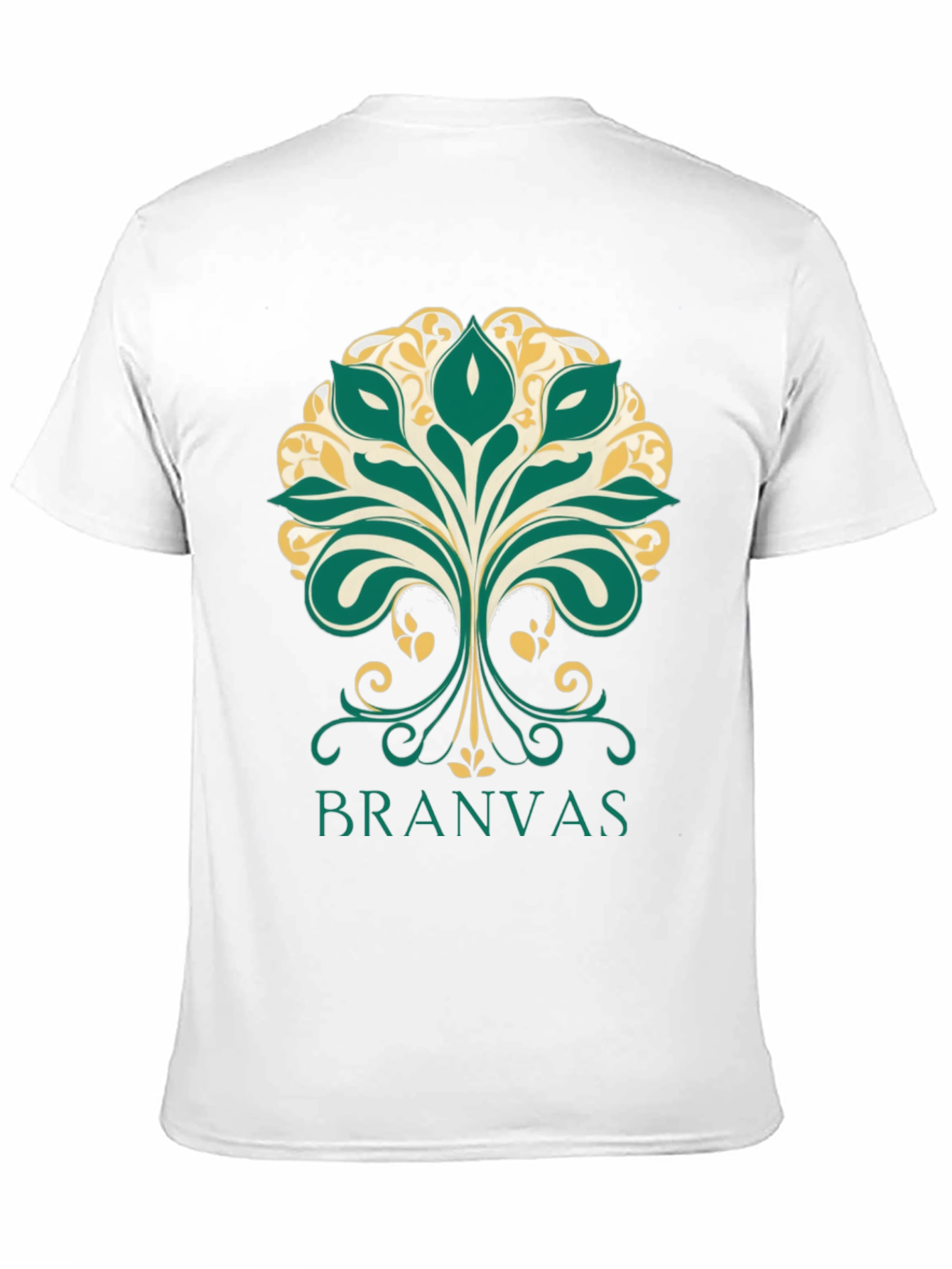 Branvas Tree Graphic Black T-Shirt