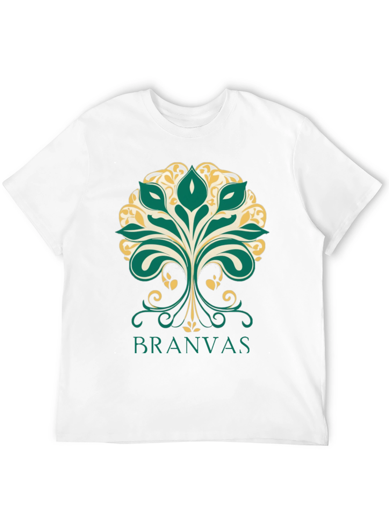 Branvas Tree Graphic Black T-Shirt