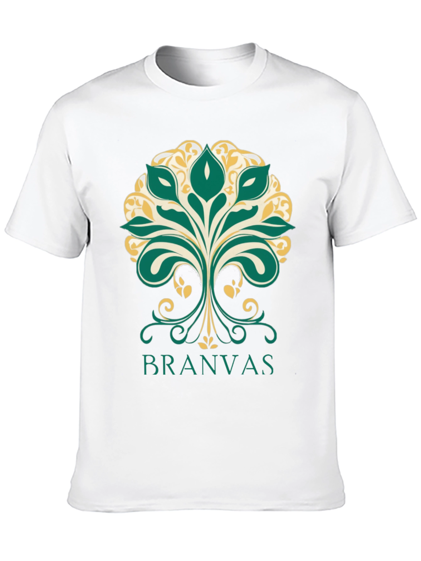 Branvas Tree Graphic Black T-Shirt