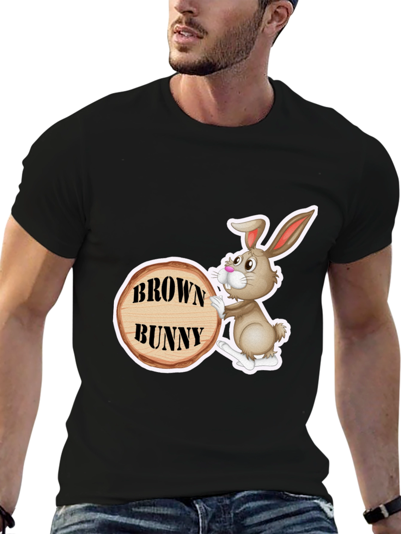 Brown Bunny Graphic T-Shirt - Unisex