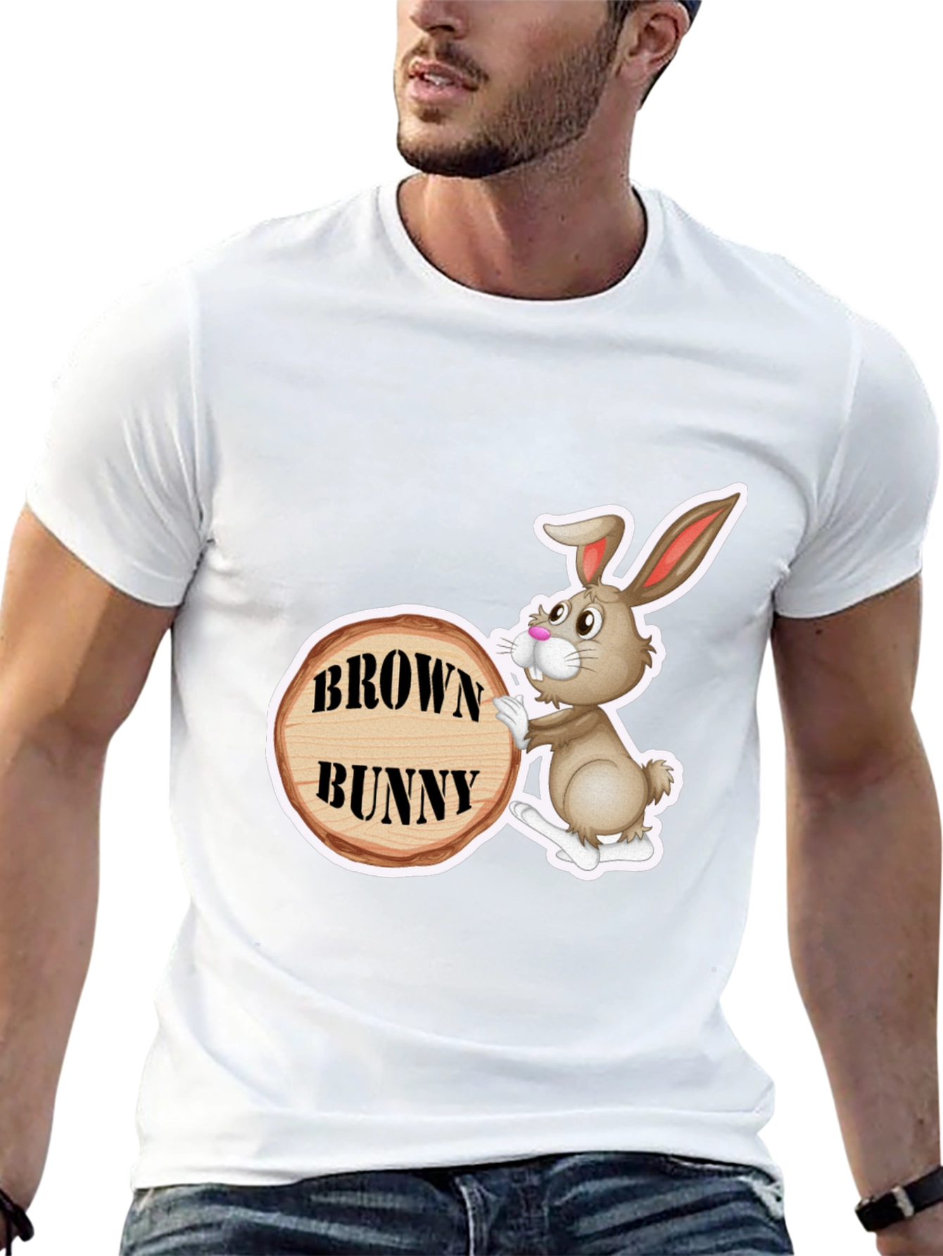 Brown Bunny Graphic T-Shirt - Unisex