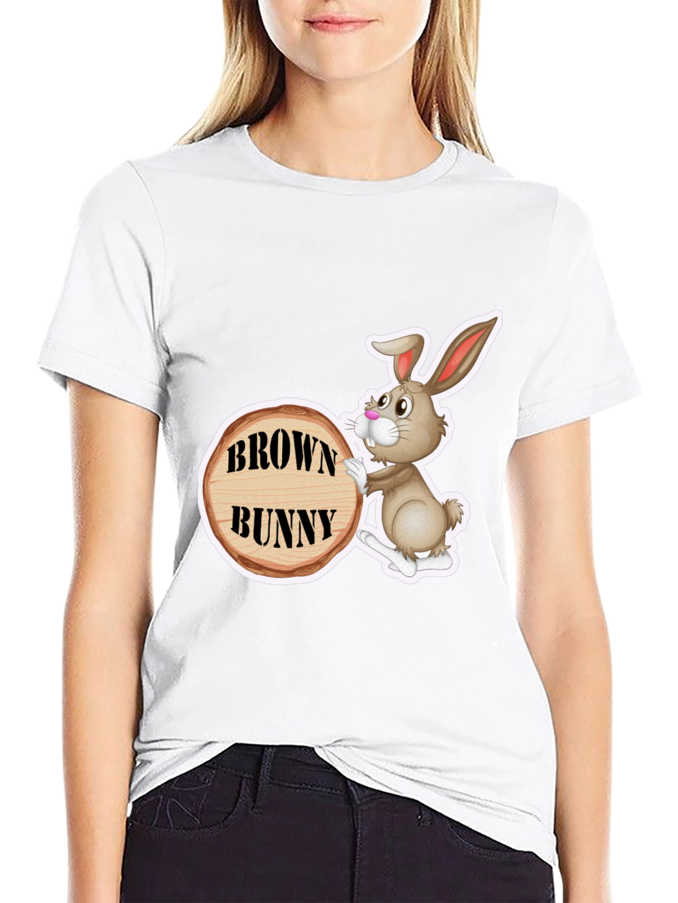 Brown Bunny Graphic T-Shirt - Unisex
