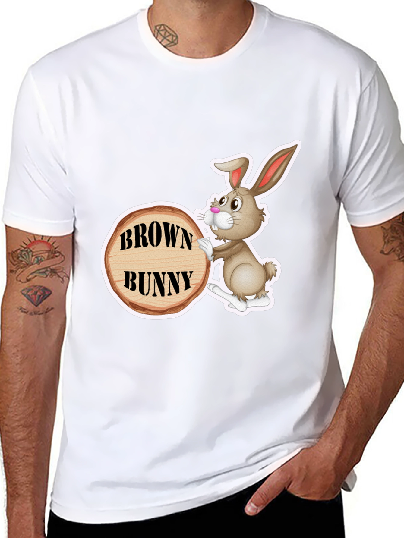 Brown Bunny Graphic T-Shirt - Unisex
