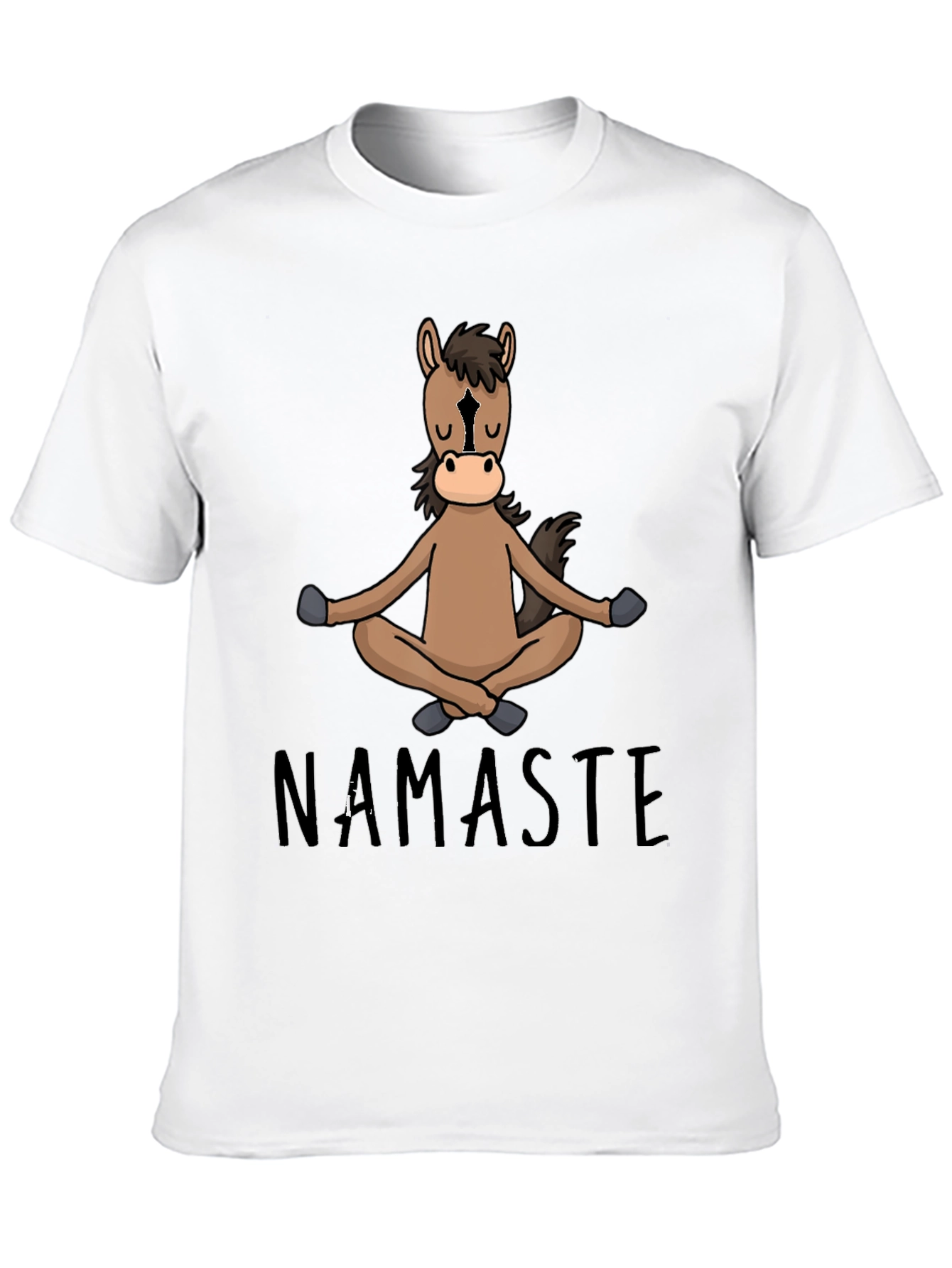 Namaste Horse Graphic Tee - Funny Yoga Shirt