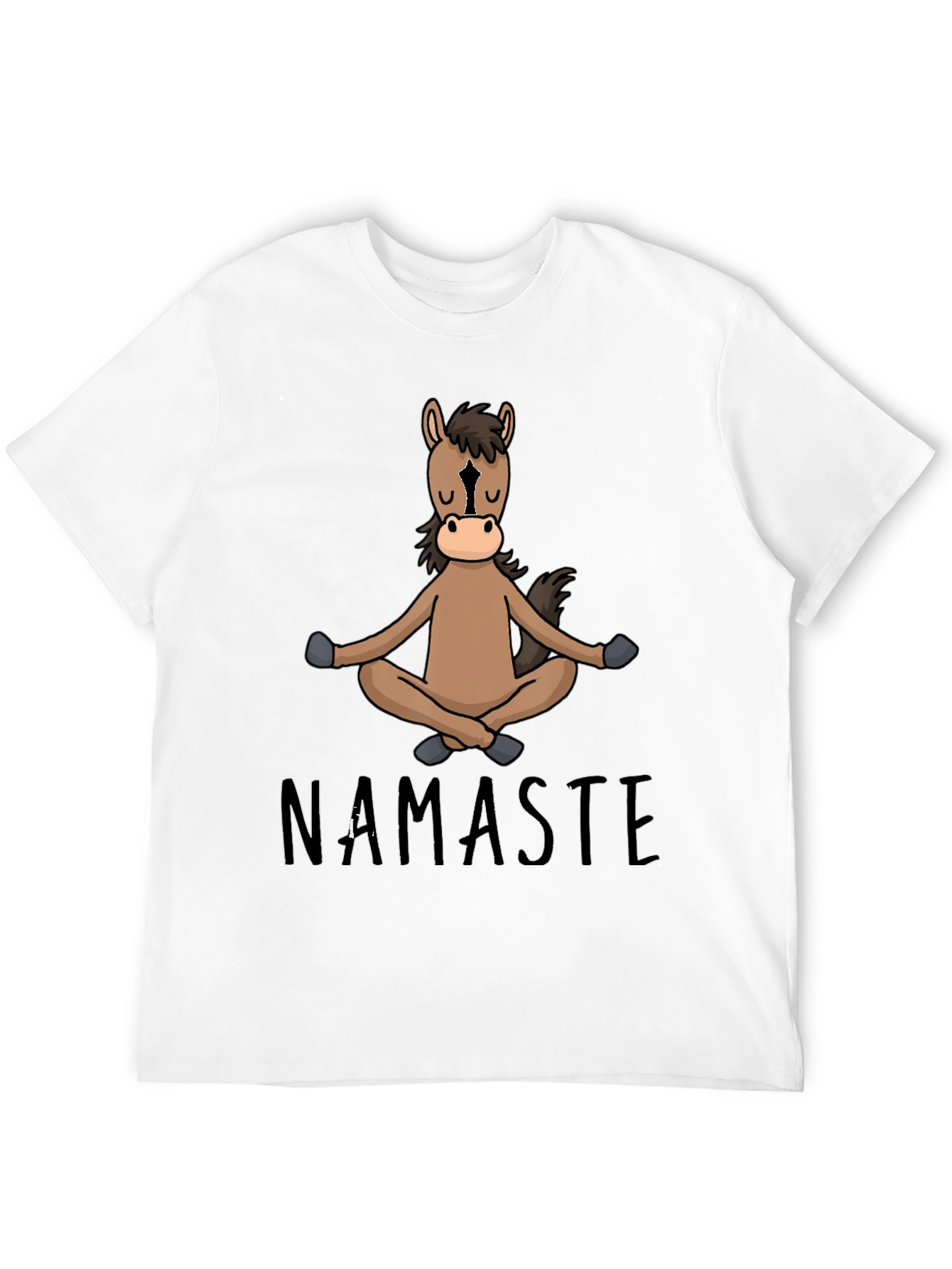Namaste Horse Graphic Tee - Funny Yoga Shirt