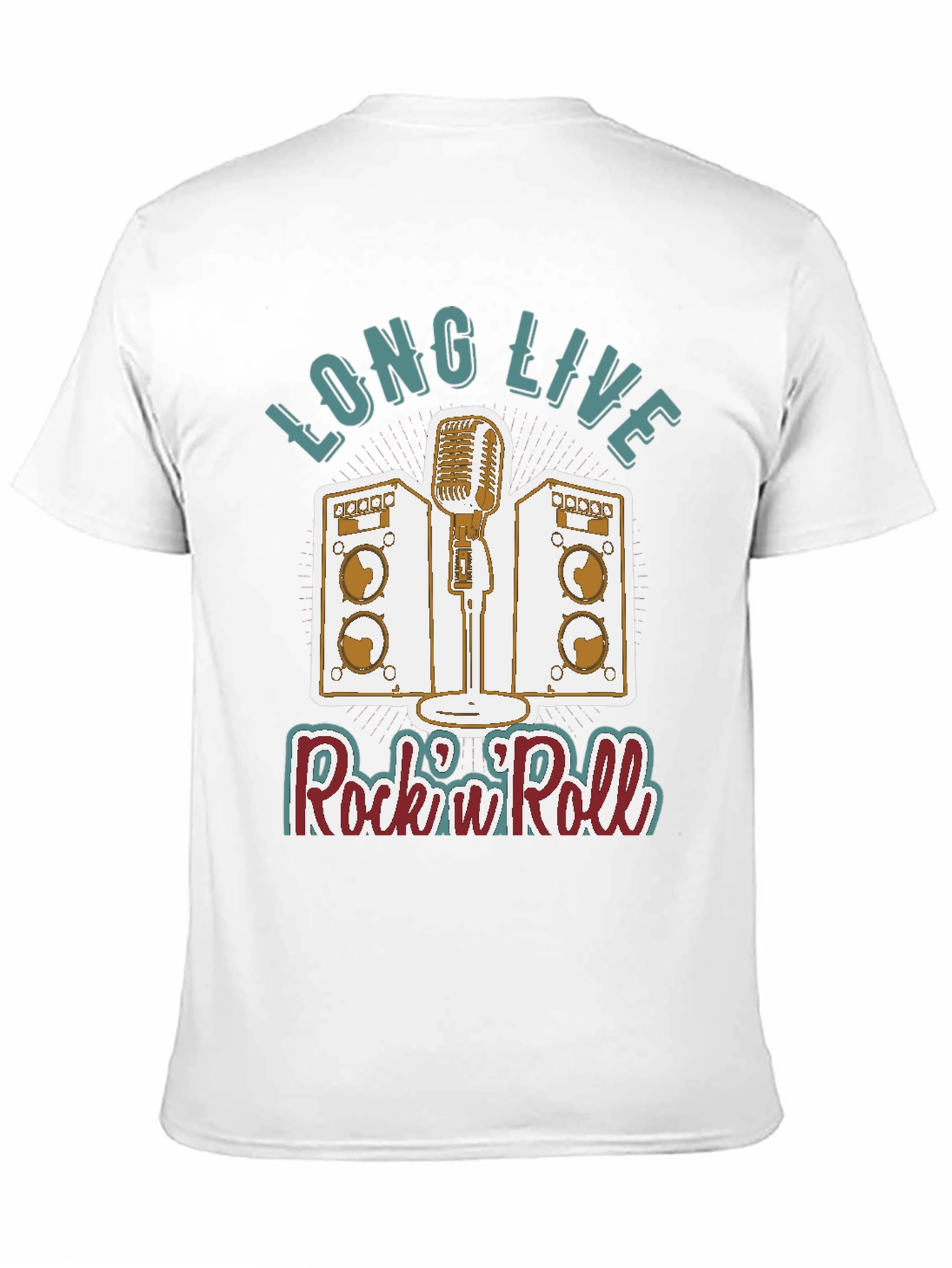 Retro Rock n Roll T-Shirt - Long Live Rock