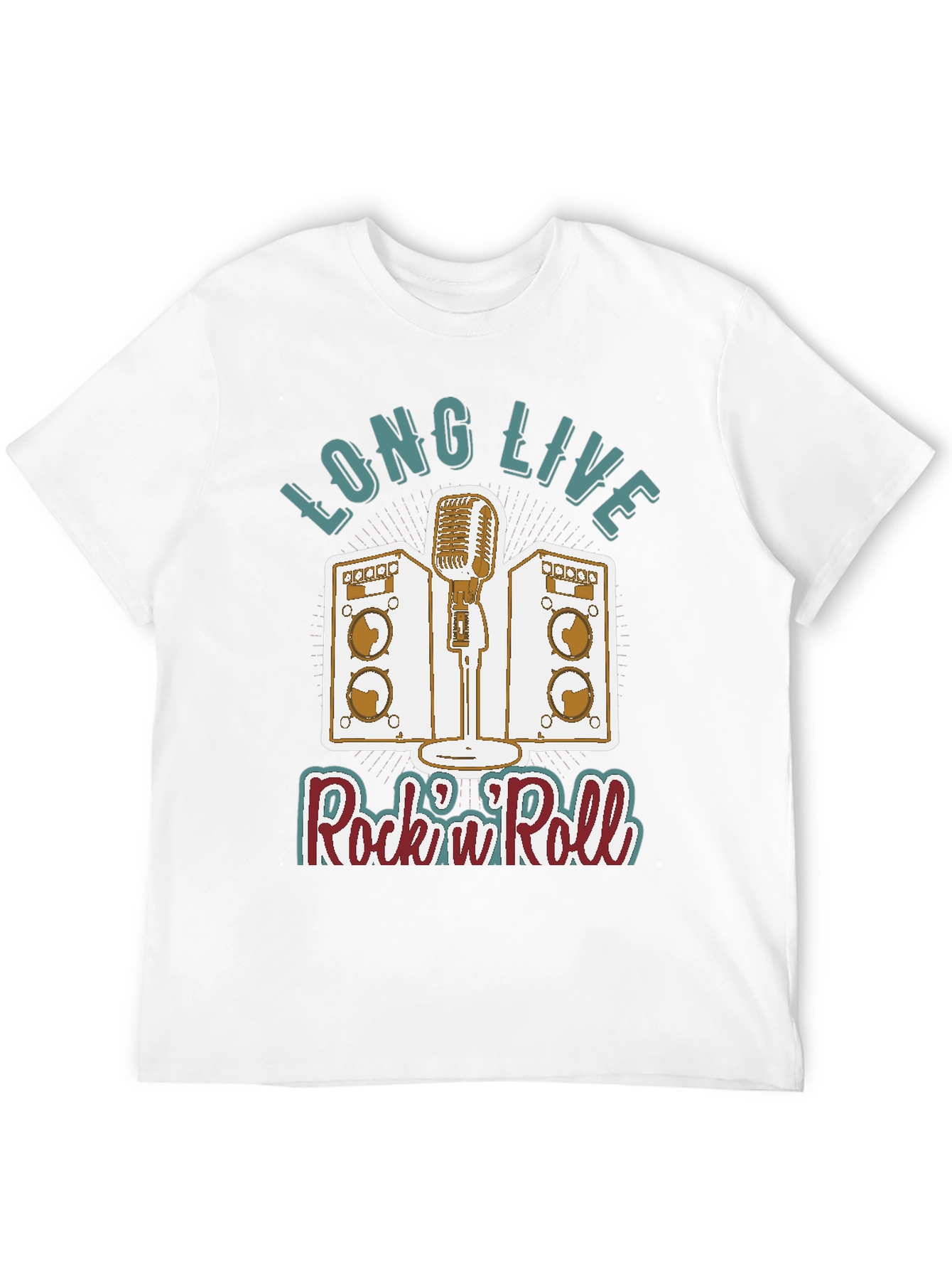 Retro Rock n Roll T-Shirt - Long Live Rock