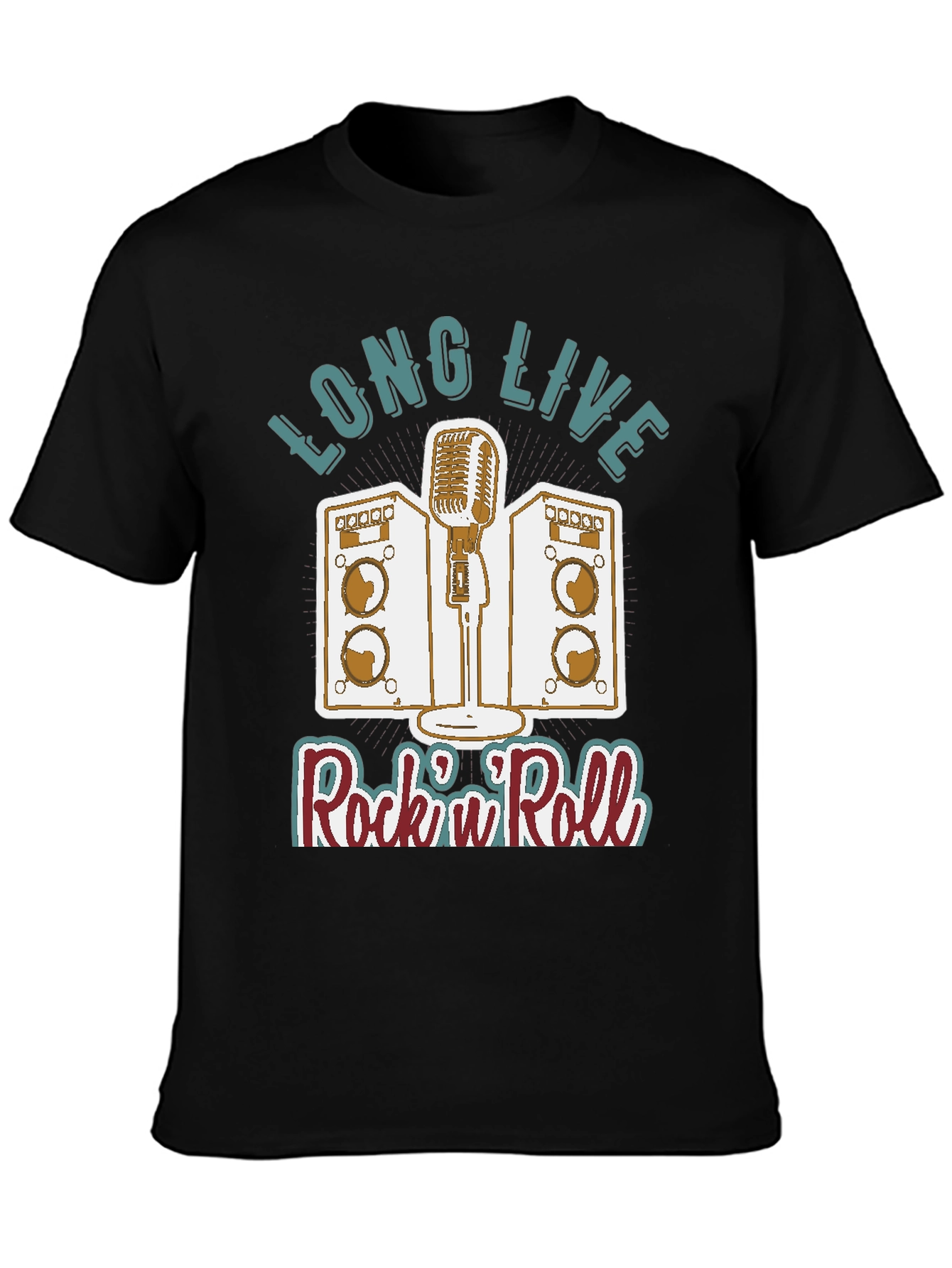 Retro Rock n Roll T-Shirt - Long Live Rock