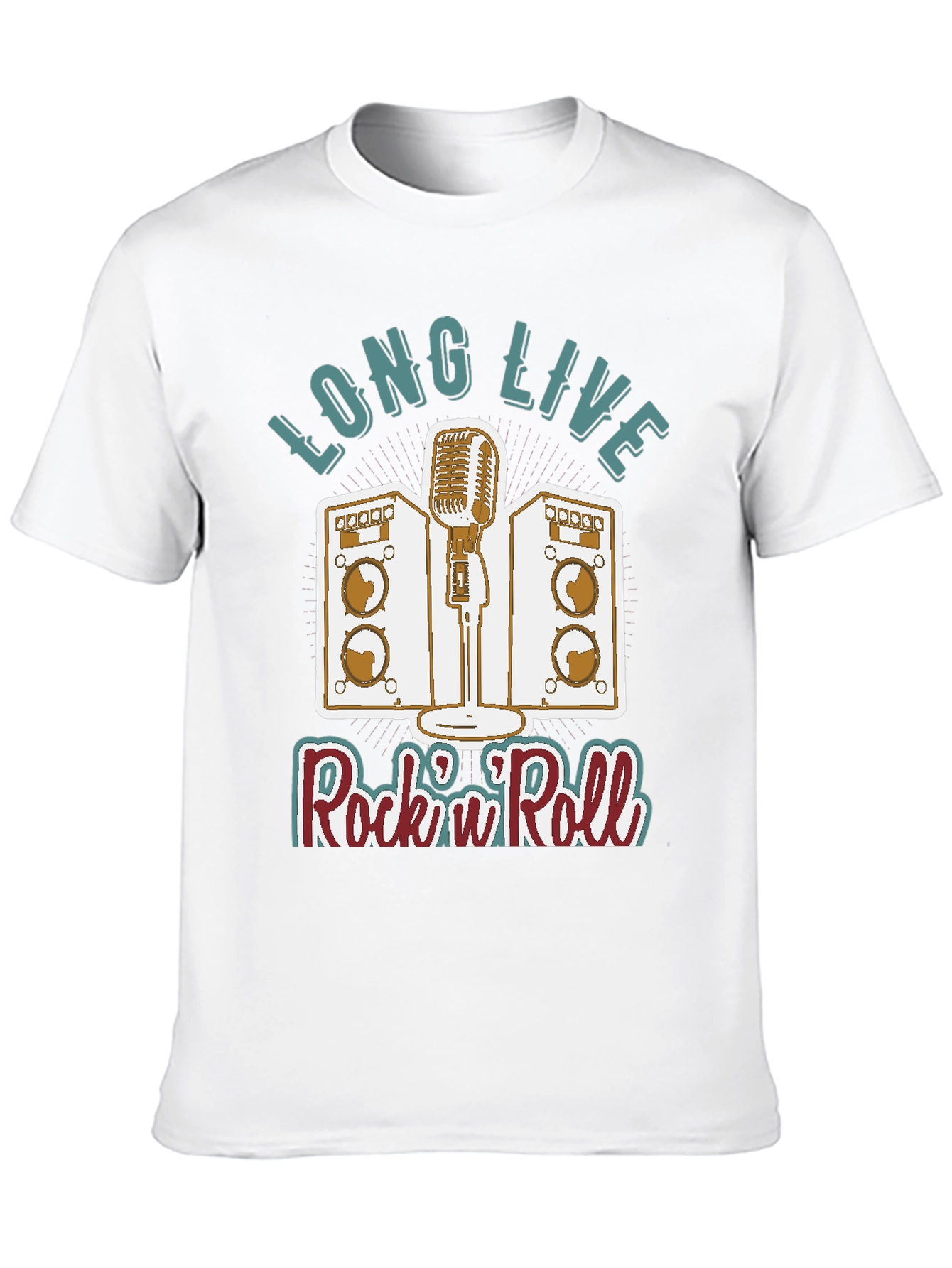 Retro Rock n Roll T-Shirt - Long Live Rock
