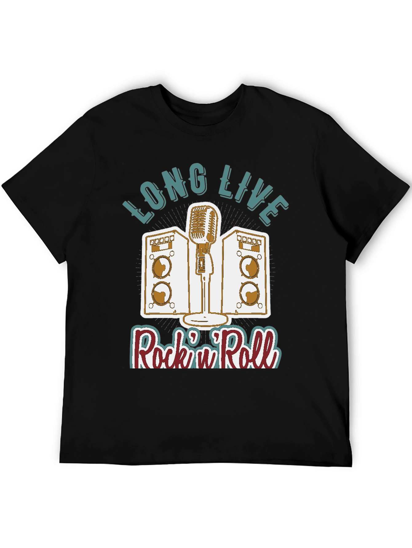 Retro Rock n Roll T-Shirt - Long Live Rock