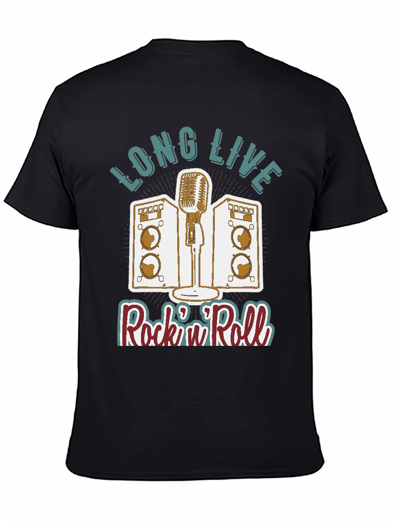 Retro Rock n Roll T-Shirt - Long Live Rock
