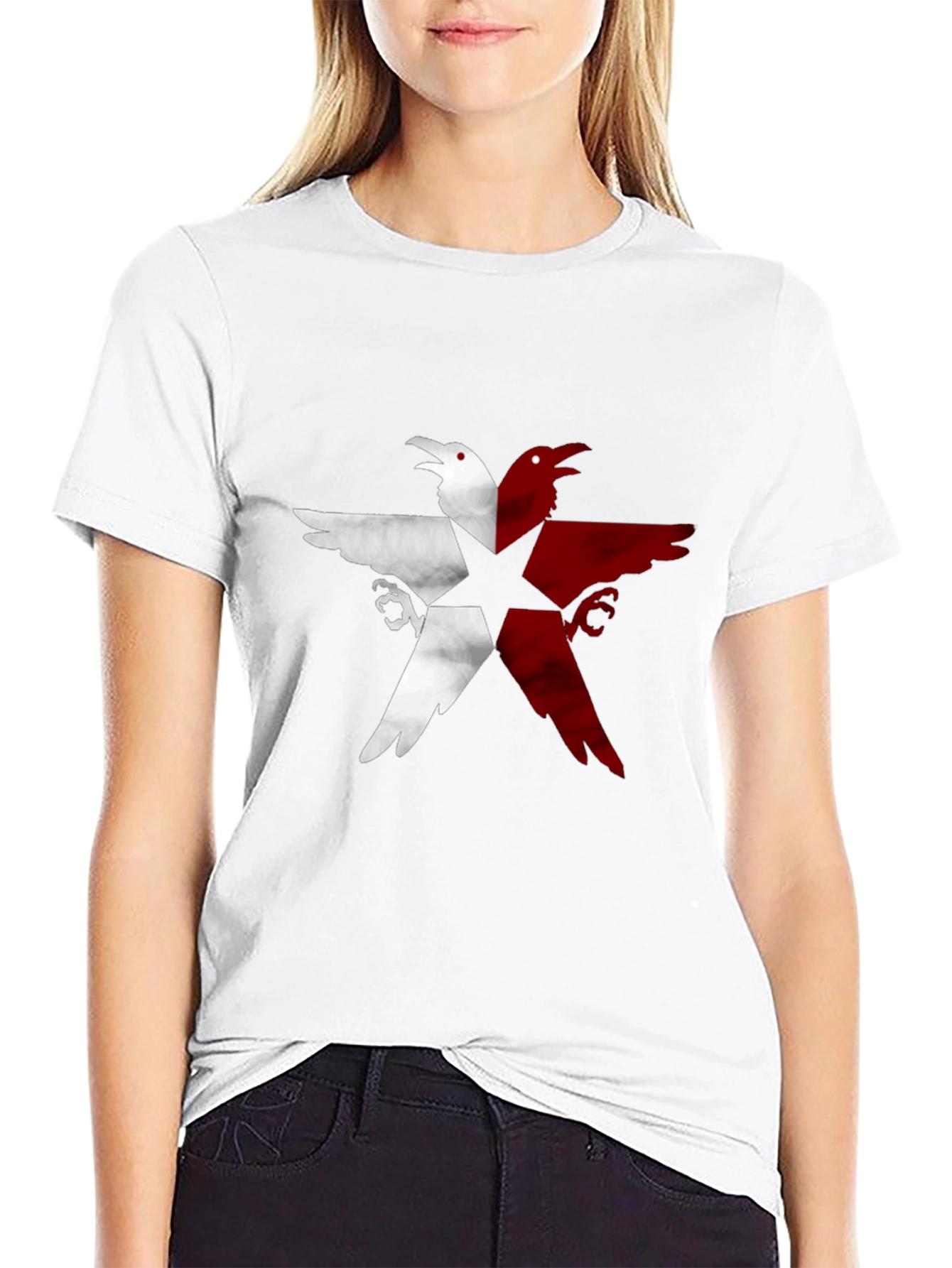 Raven Star Graphic Tee - Unisex Black T-Shirt